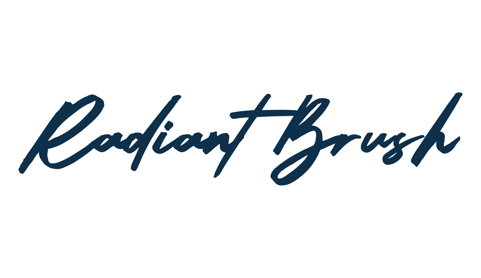 Radiant Brush, script brush fancy decorative calligraphy font preview