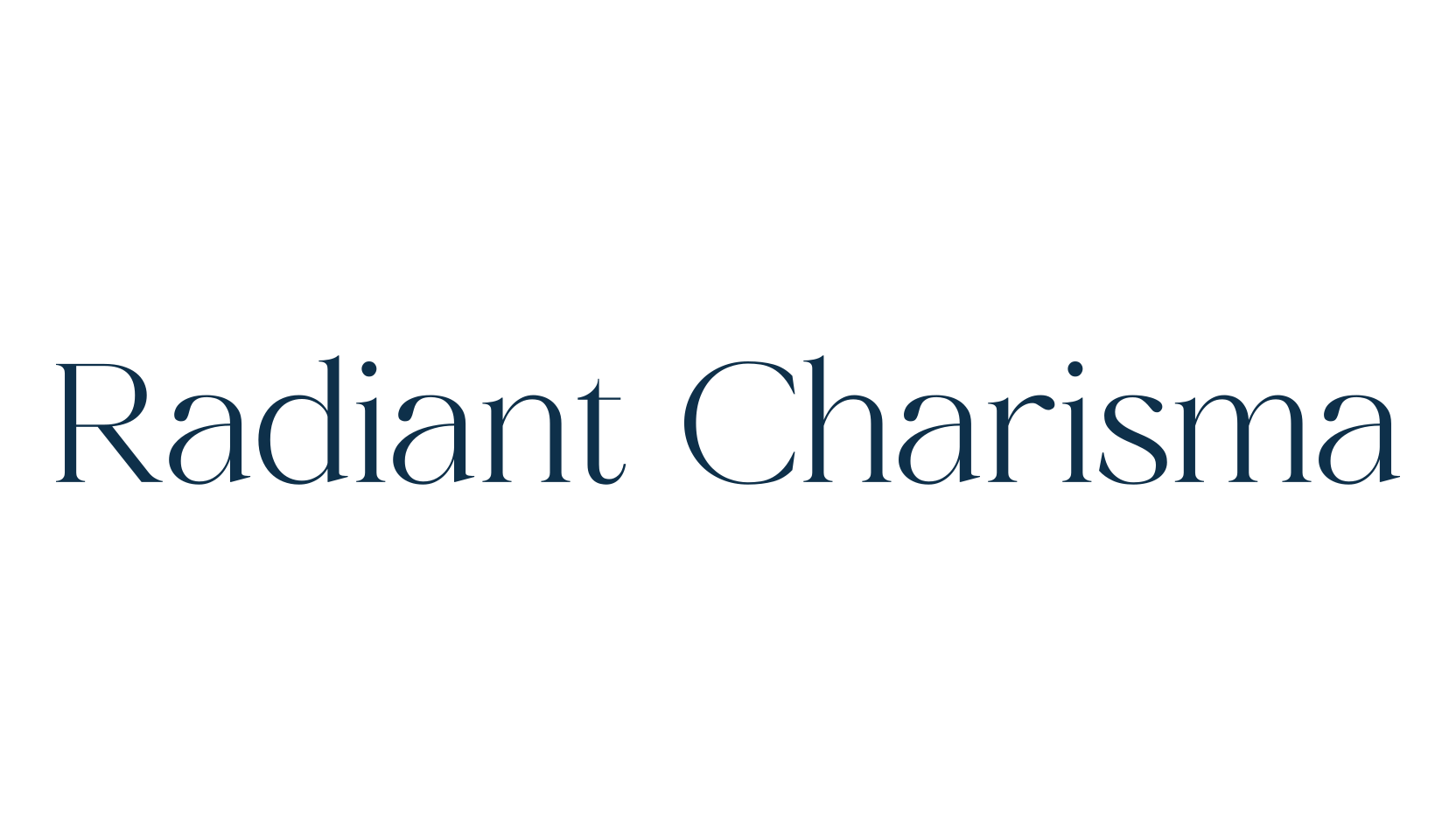 Radiant Charisma, basic serif font preview