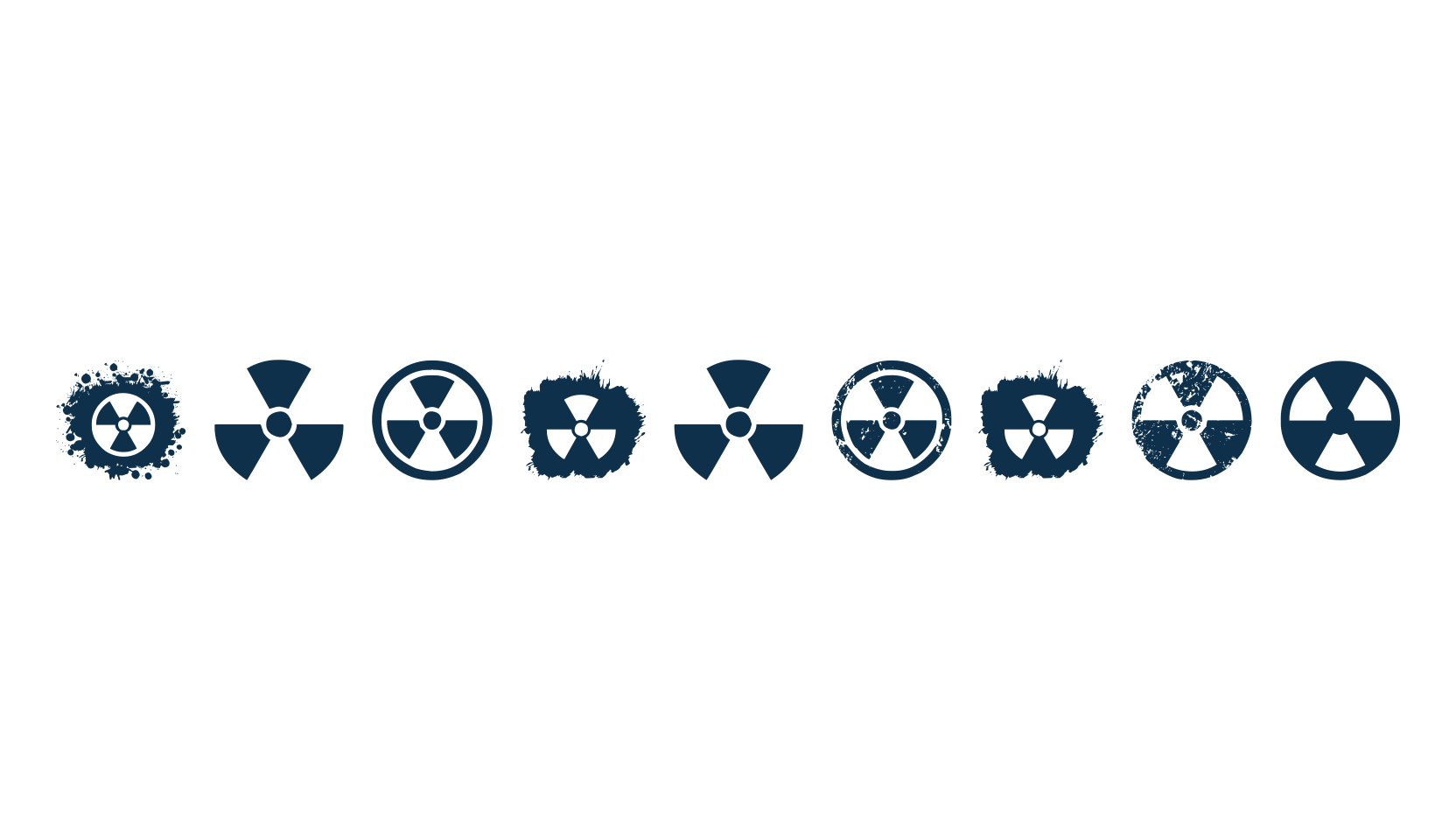 Radiation (radiation), fancy decorative font preview