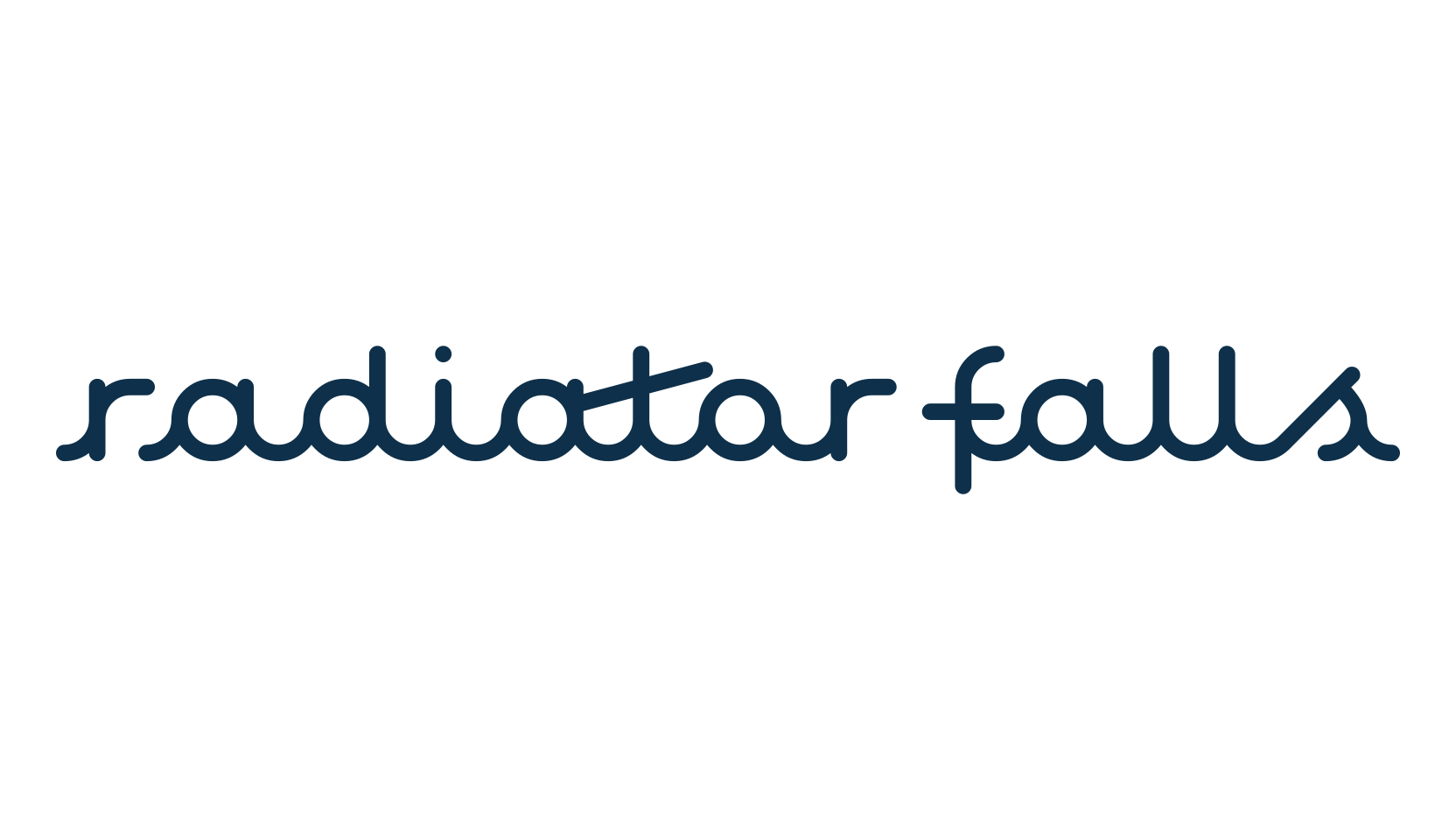 Radiator Falls, retro font preview