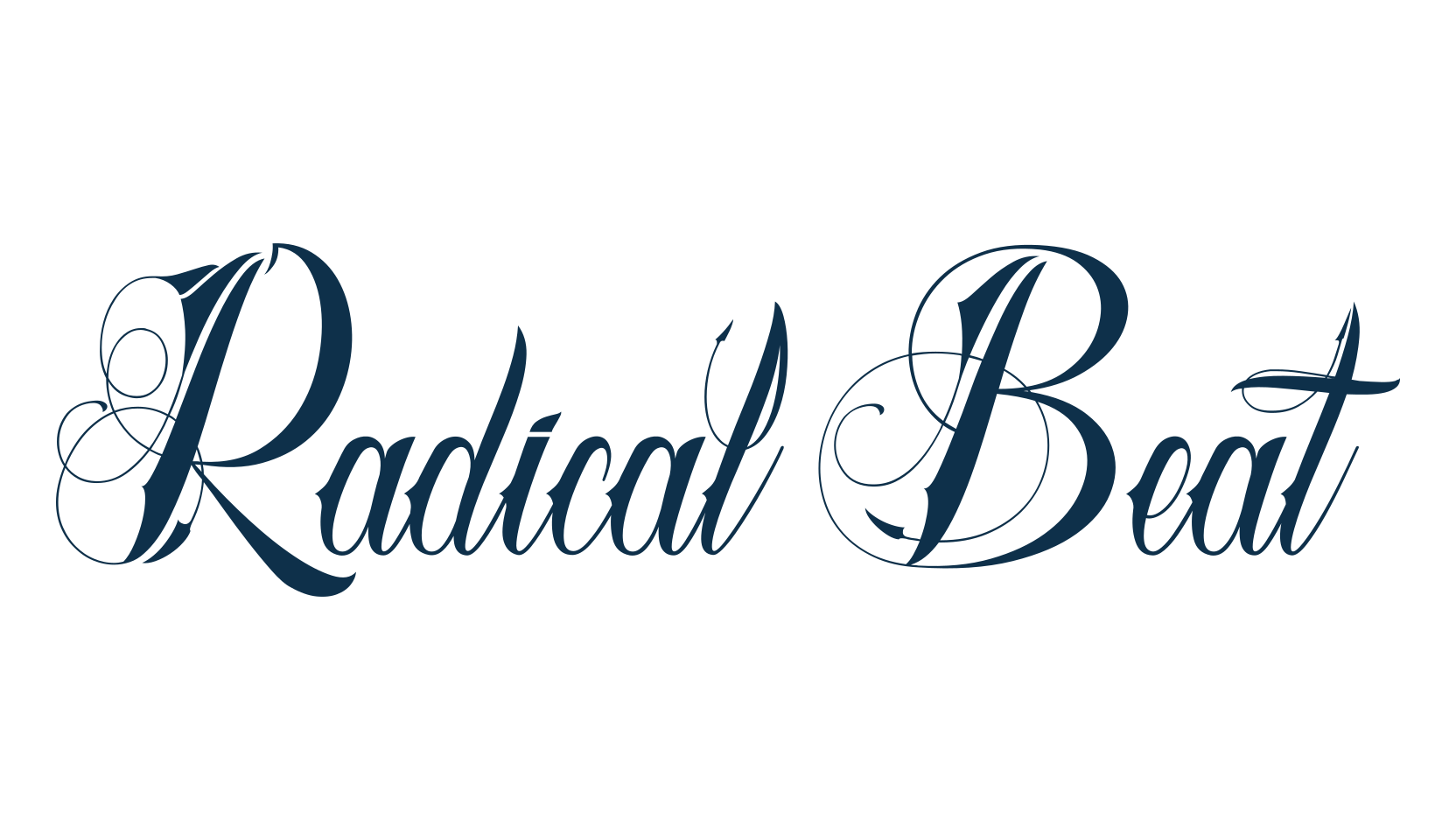 Radical Beat, script calligraphy fancy decorative font preview