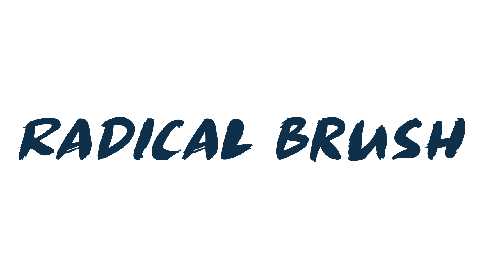 Radical Brush, script brush fancy decorative calligraphy font preview