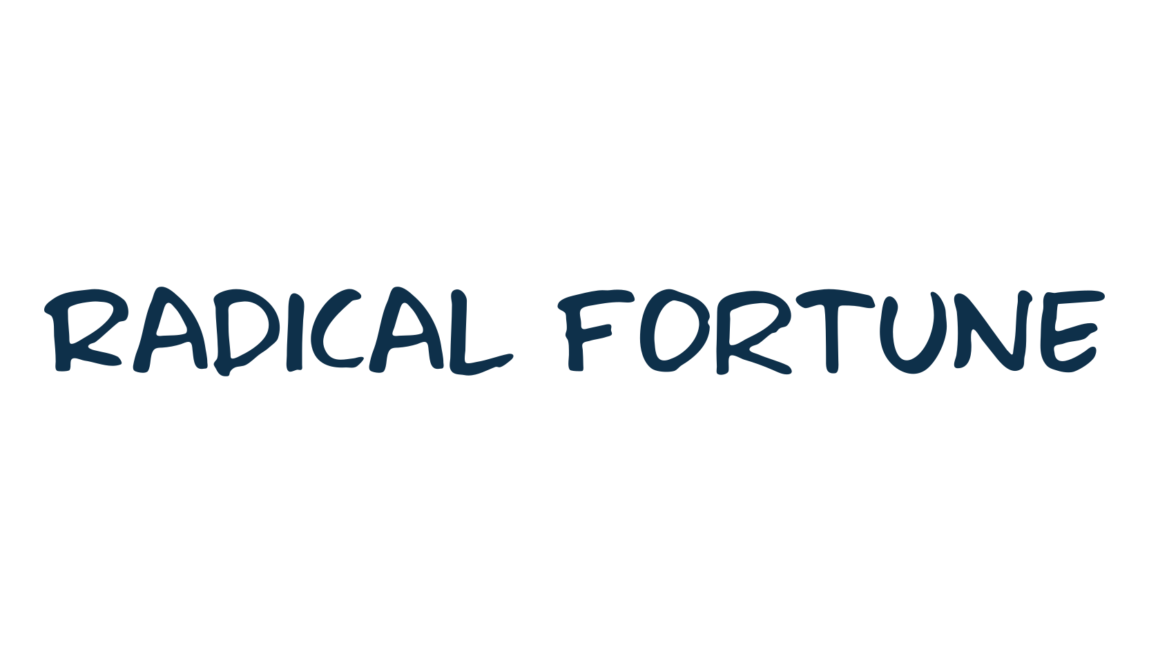Radical Fortune, handwriting font preview