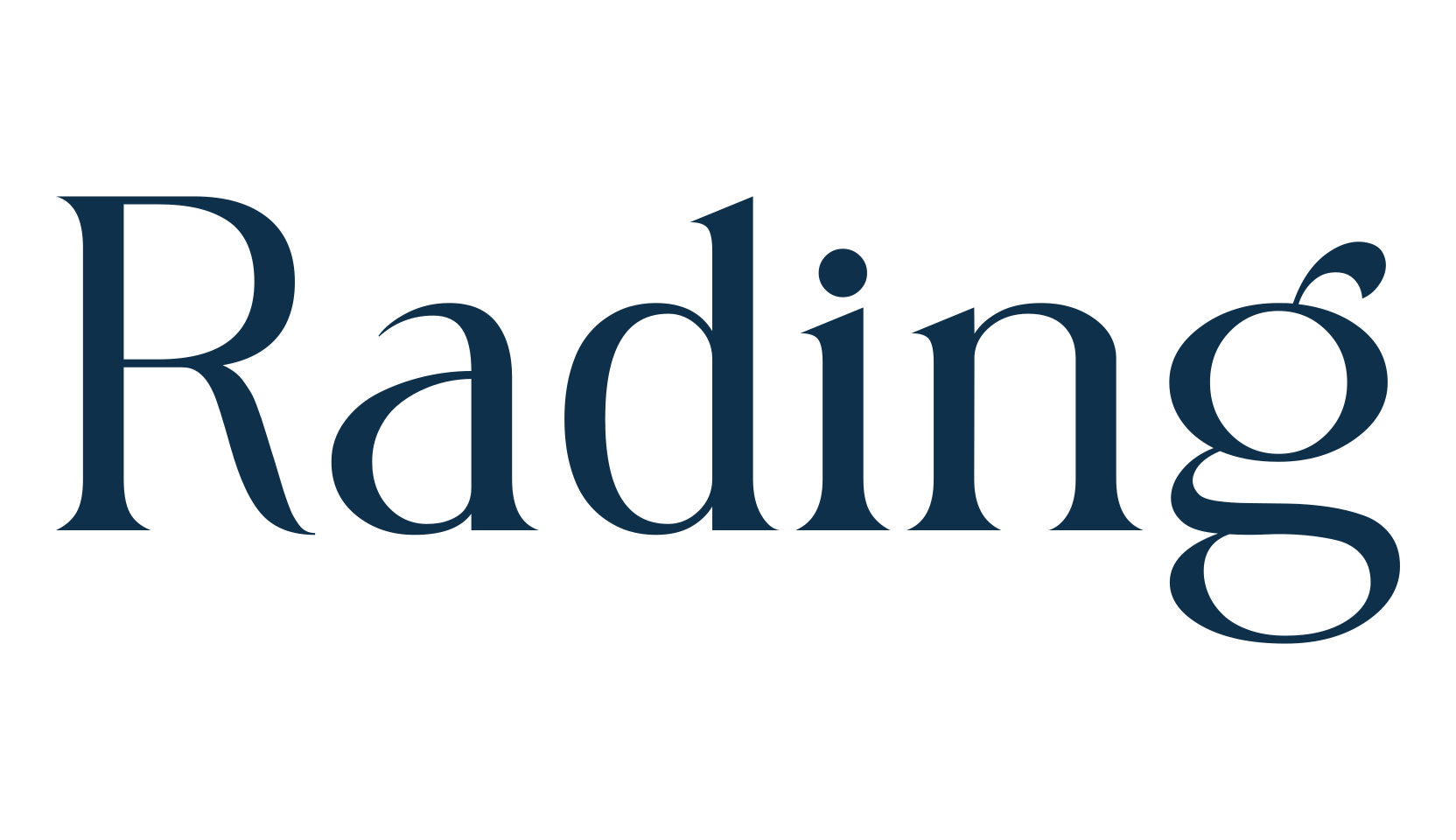 Rading, basic serif font preview