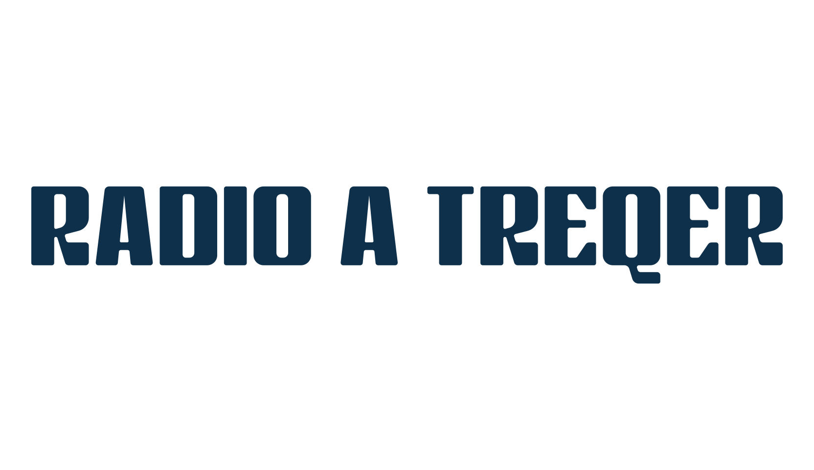Radio A Treqer, basic sans serif font preview