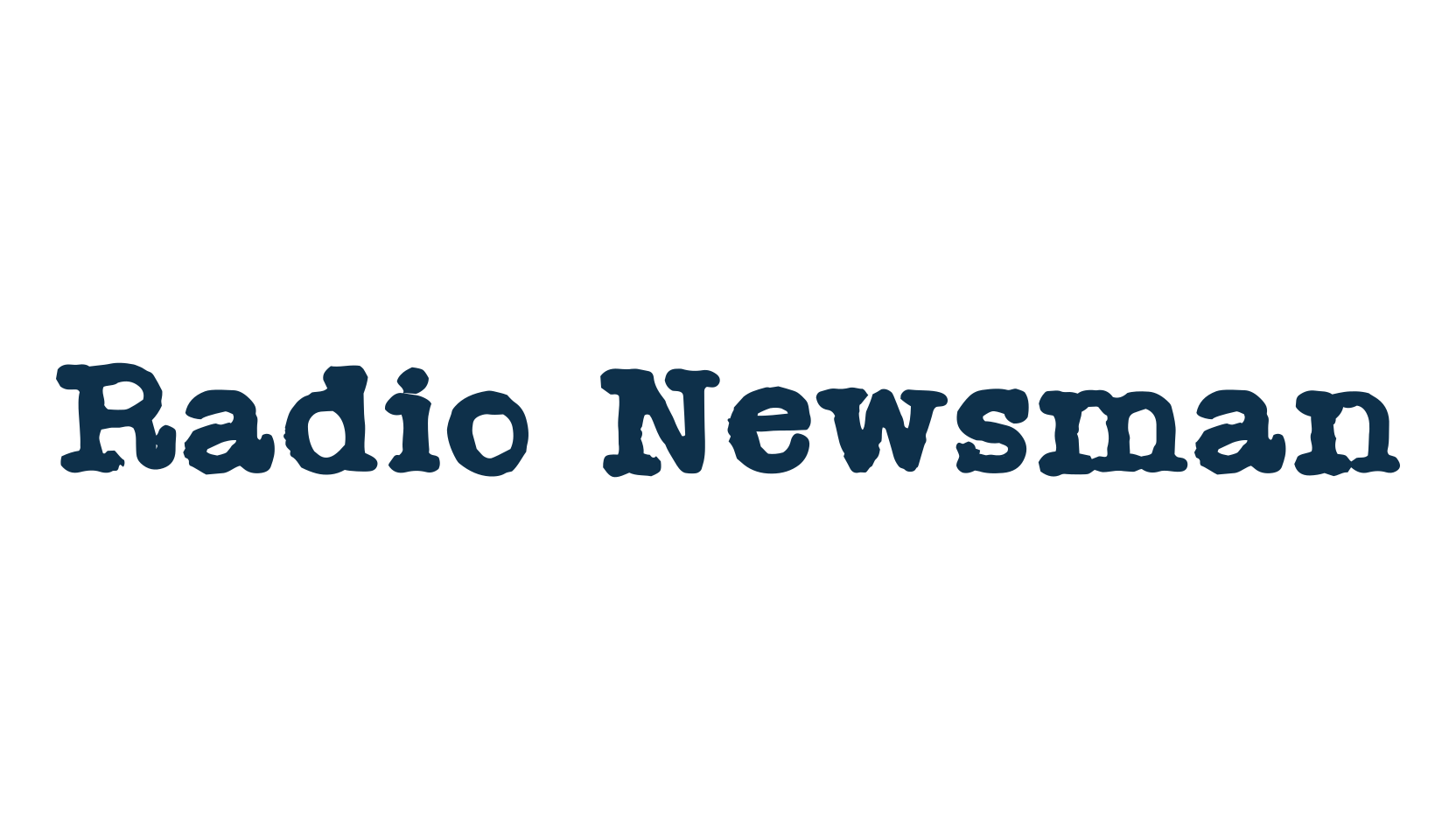 Radio Newsman, fancy typewriter decorative font preview