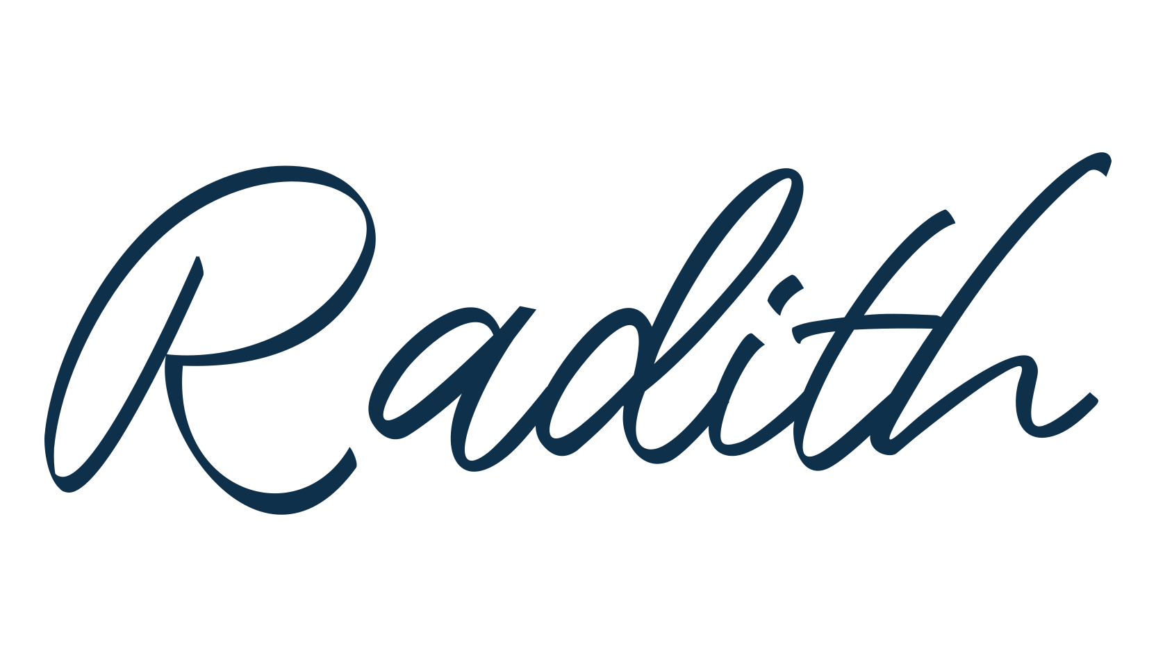 Radith, script handwritten fancy decorative calligraphy font preview