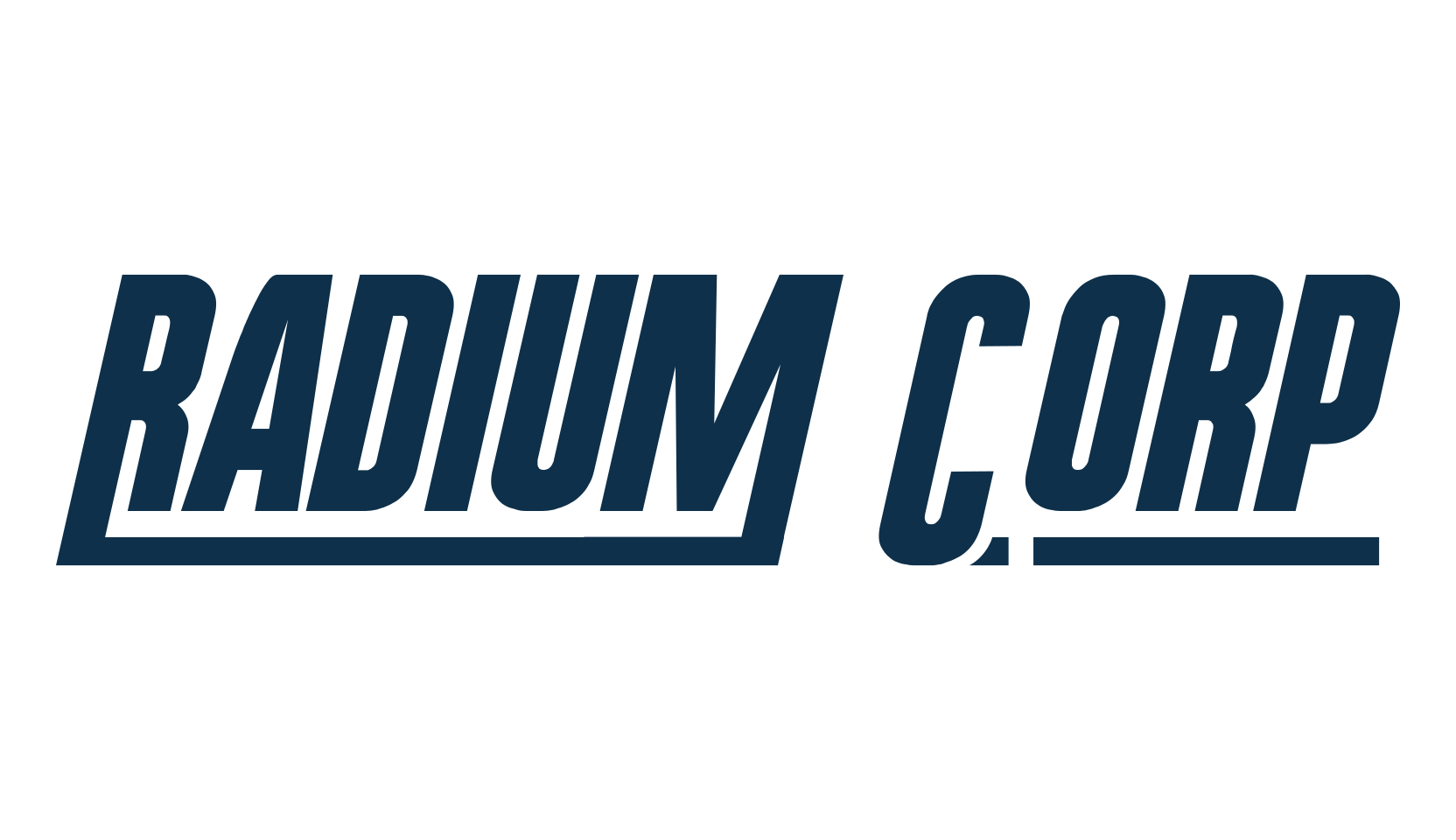 Radium Corp, various font preview