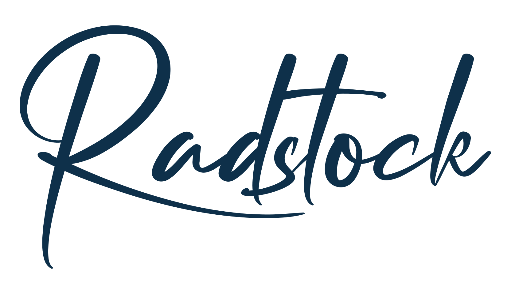 Radstock, handwriting font preview