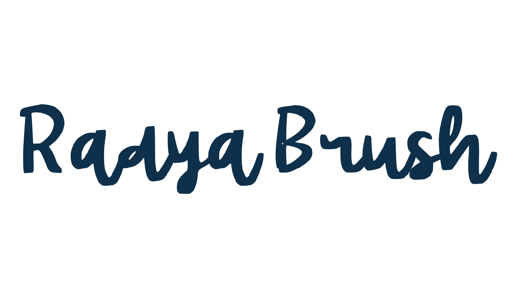 Radya Brush, brush font preview