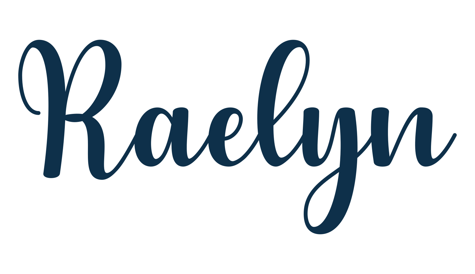 Raelyn, script calligraphy fancy decorative font preview