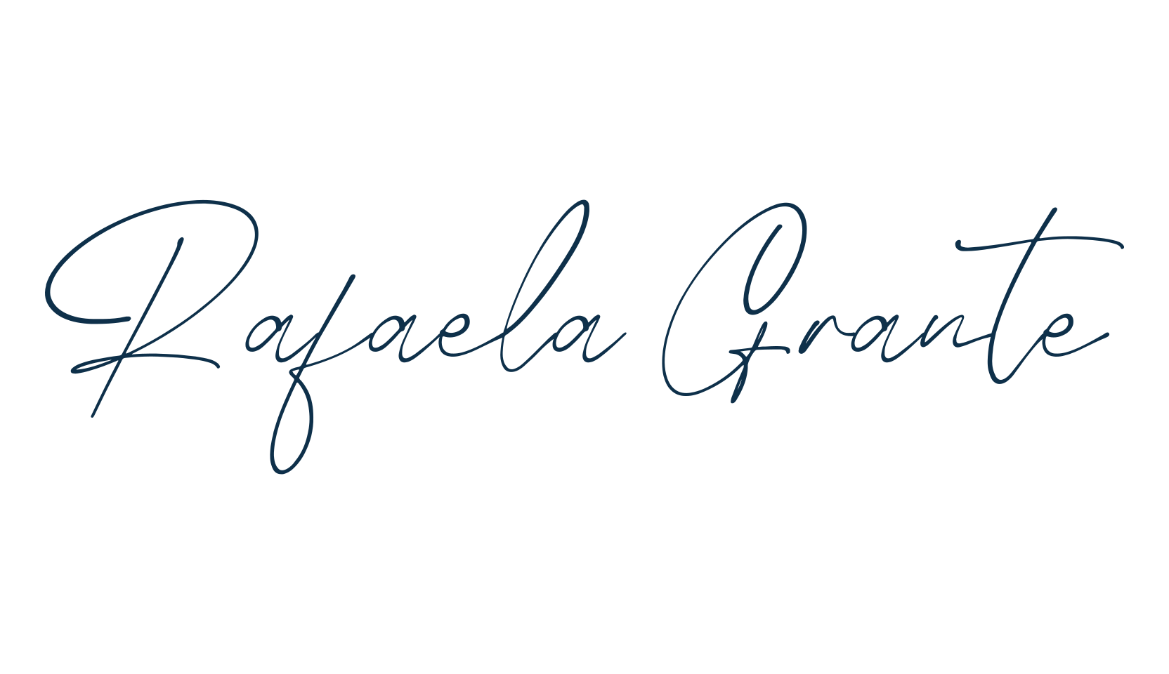 Rafaela Grante, handwriting font preview