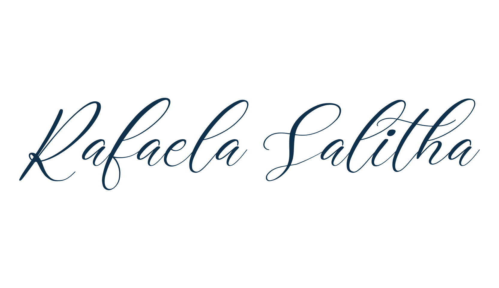 Rafaela Salitha, script calligraphy fancy decorative font preview