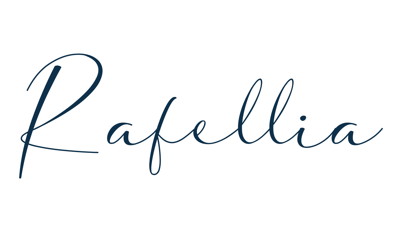 Rafellia, handwriting font preview