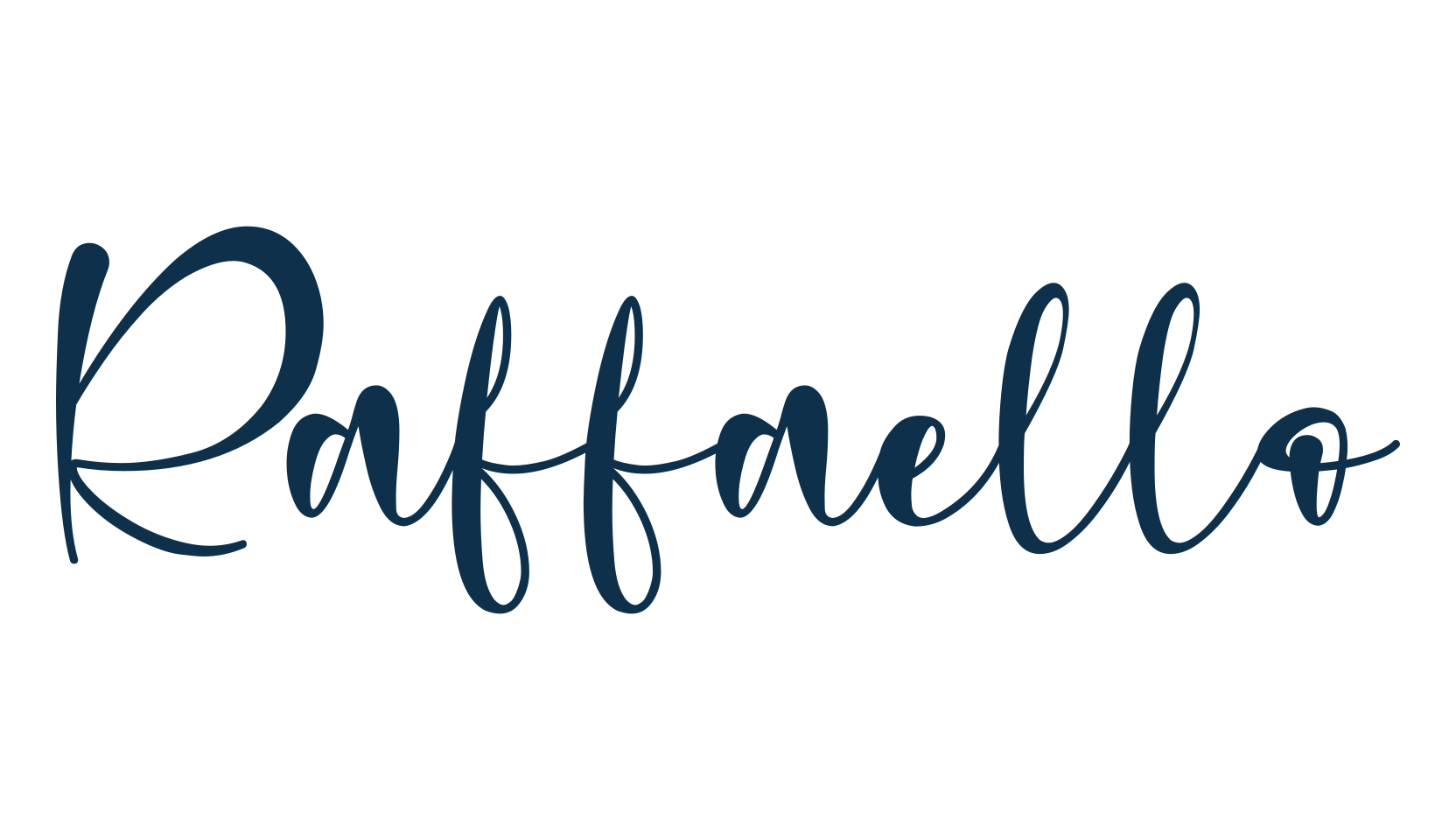 Raffaello, script calligraphy fancy decorative font preview
