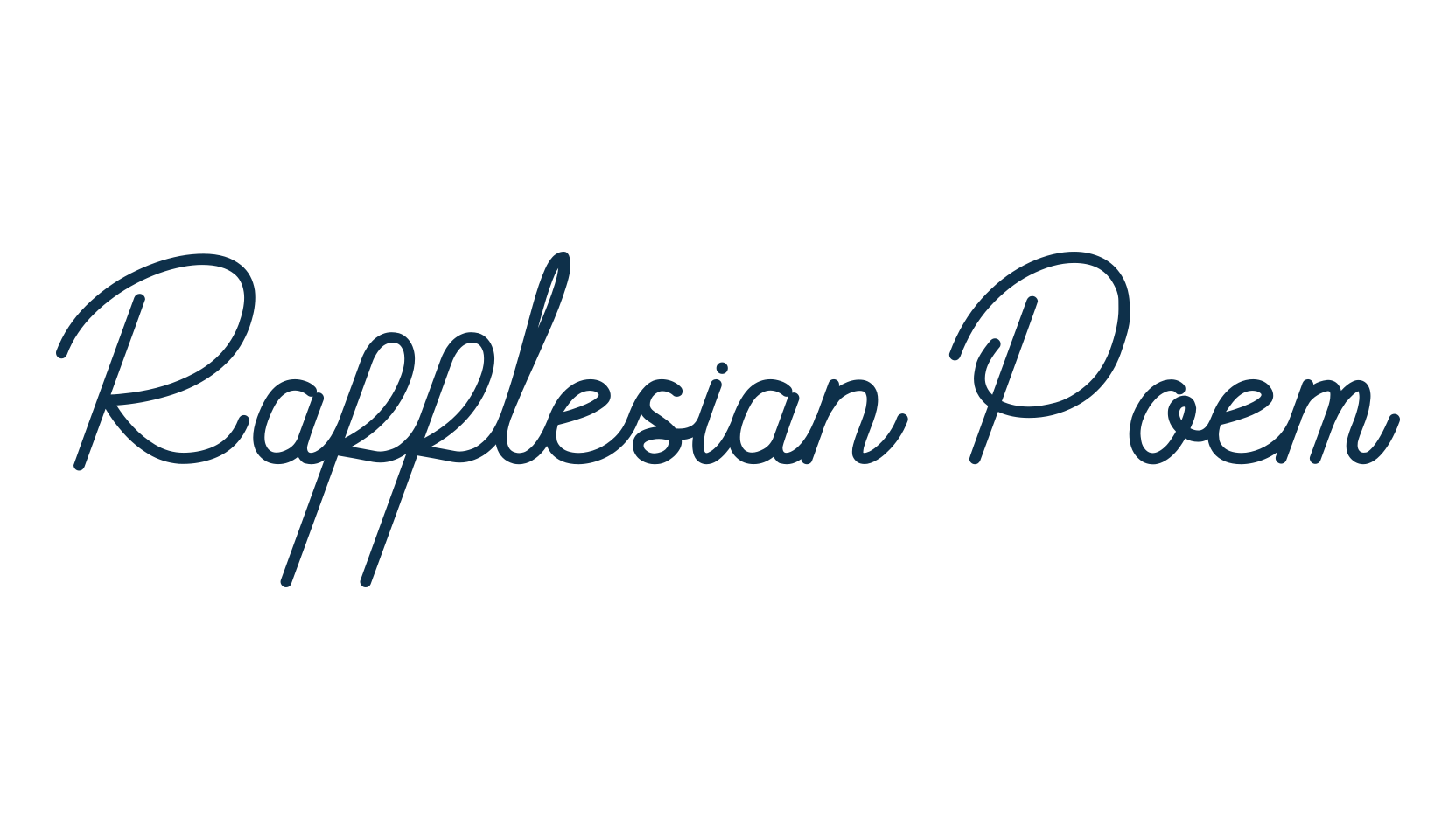 Rafflesian Poem, various font preview