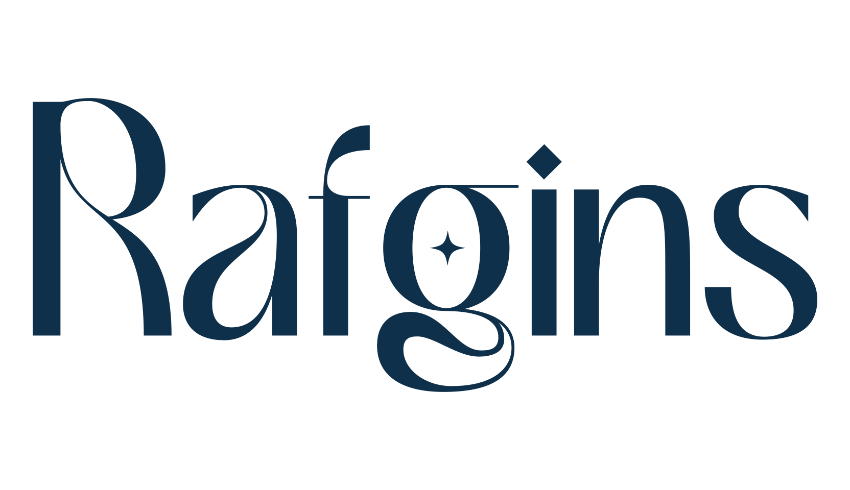 Rafgins, fancy retro decorative font preview