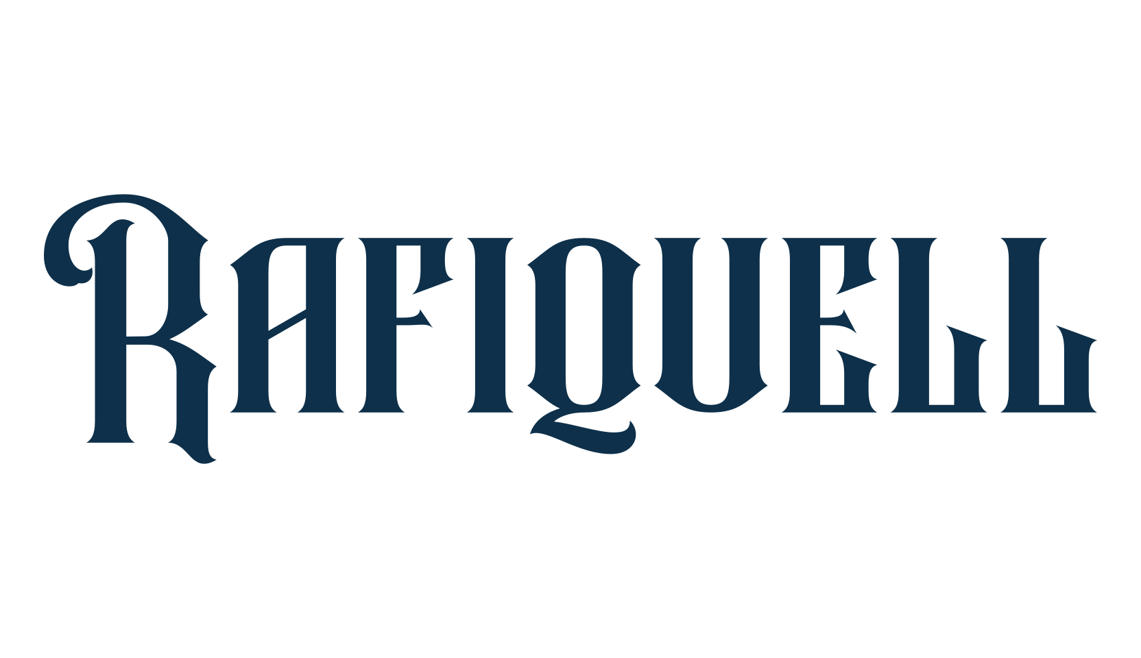 Rafiquell, gothic modern font preview