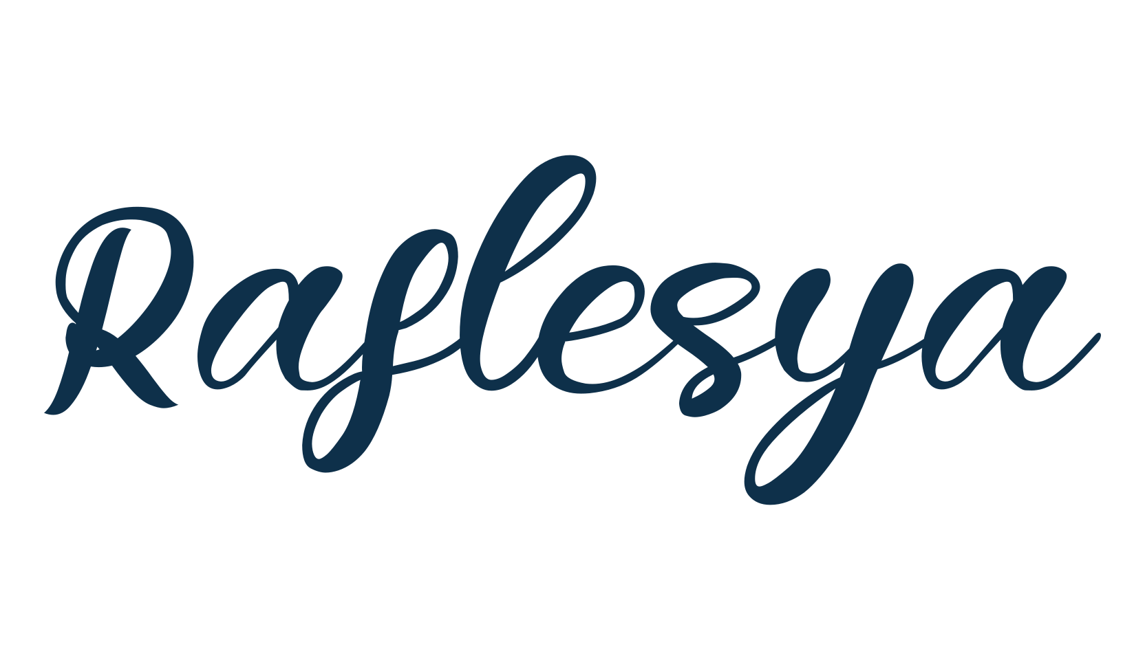 Raflesya, script calligraphy fancy decorative font preview