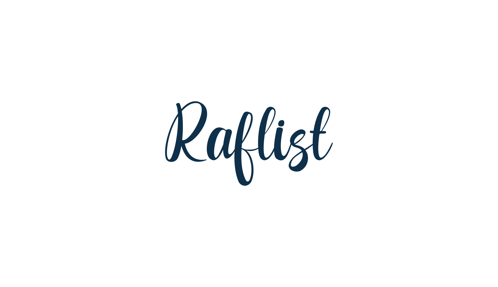 Raflist, fancy decorative font preview
