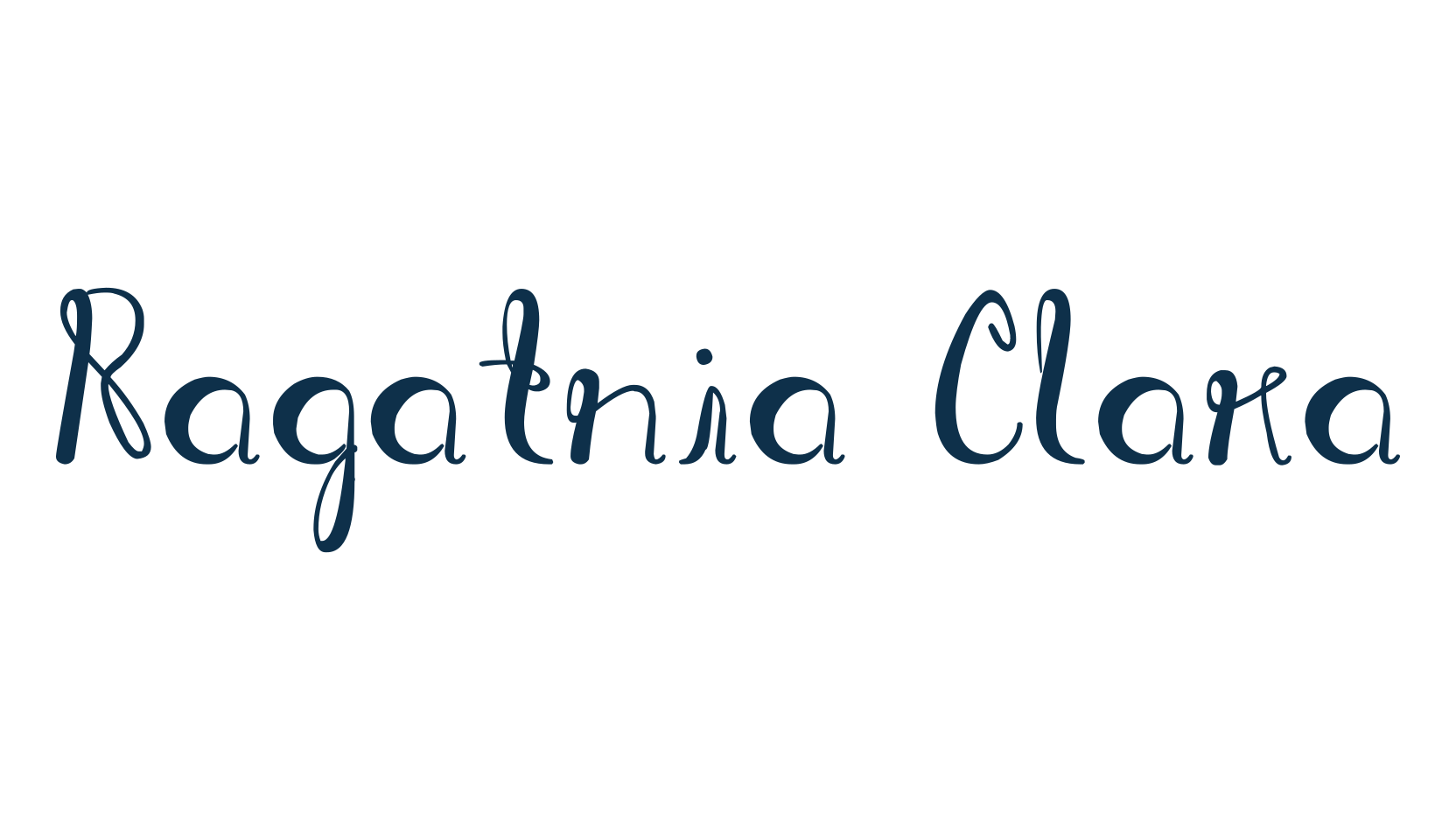 Ragatnia Clara, fancy decorative font preview