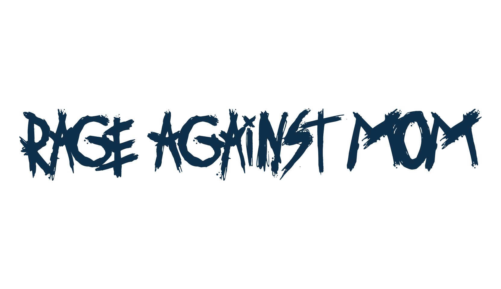 Rage Against Mom, trash font preview