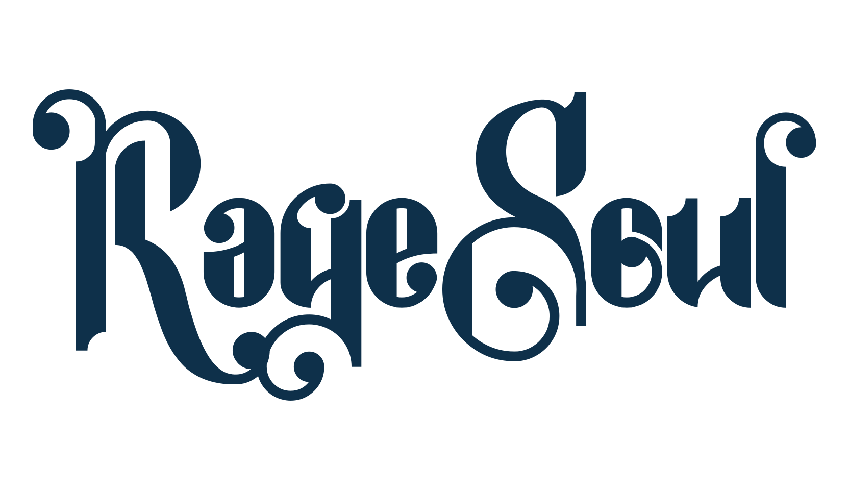 RageSoul, fancy retro decorative font preview