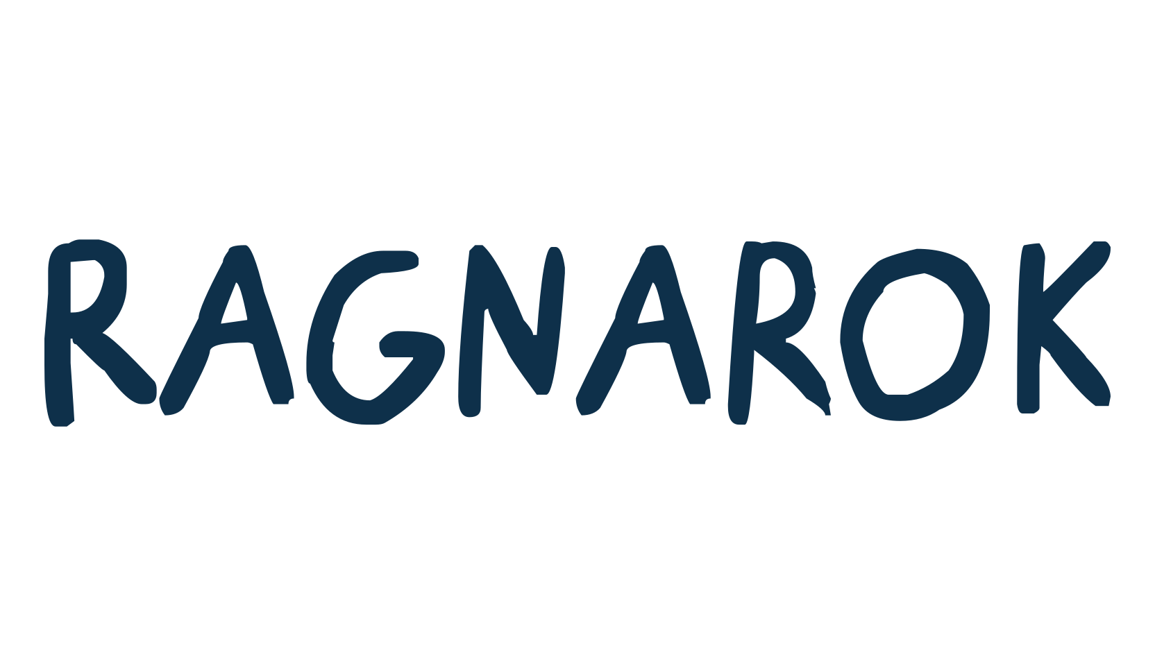 Ragnarok, script handwritten fancy decorative calligraphy font preview