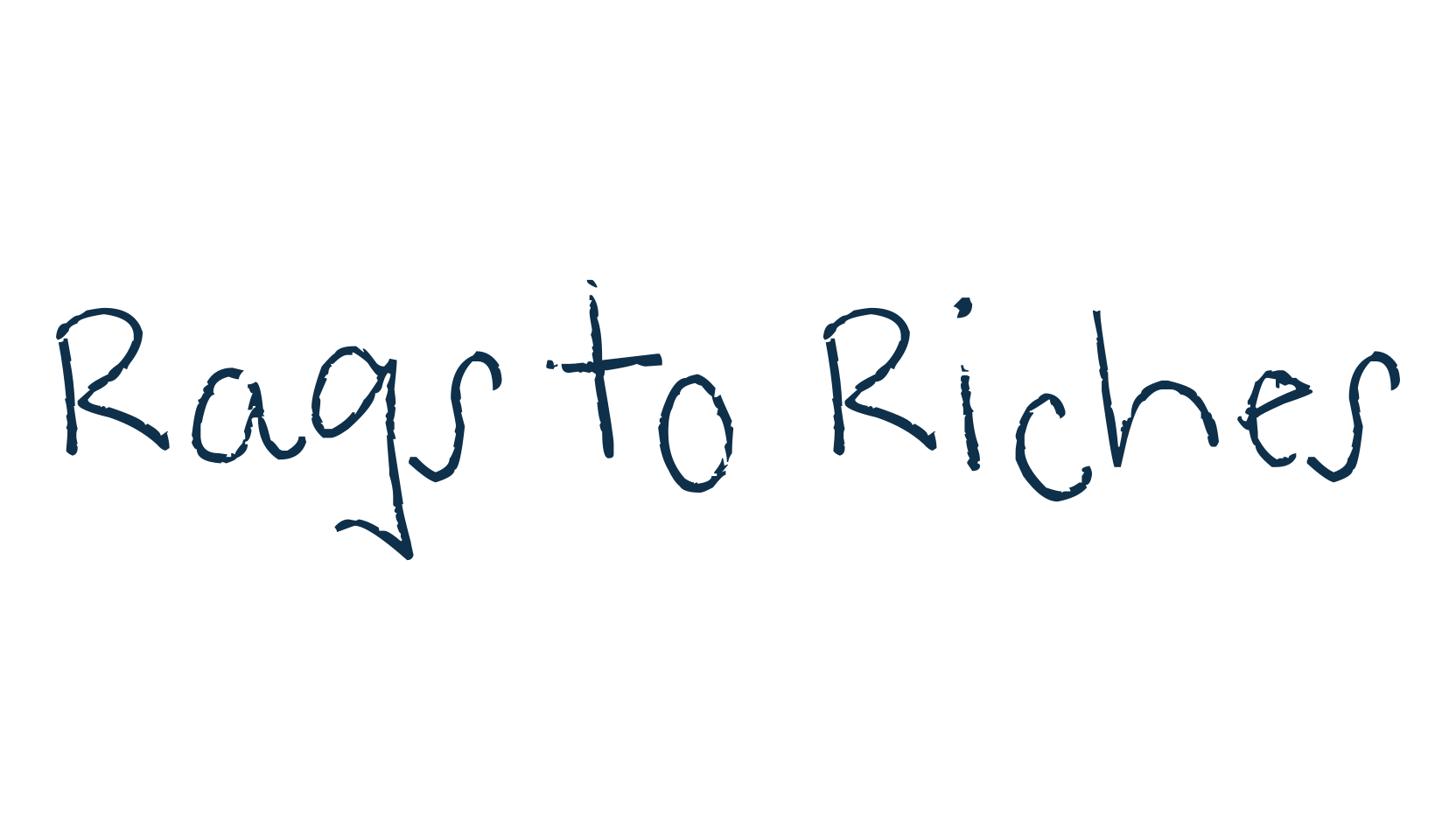 Rags to Riches, script handwritten fancy decorative calligraphy font preview