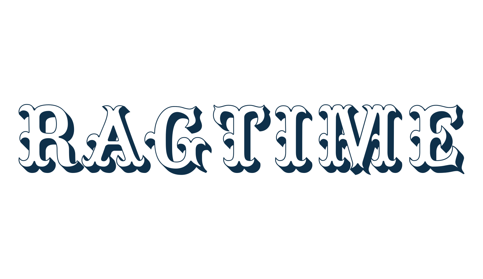 Ragtime, retro font preview