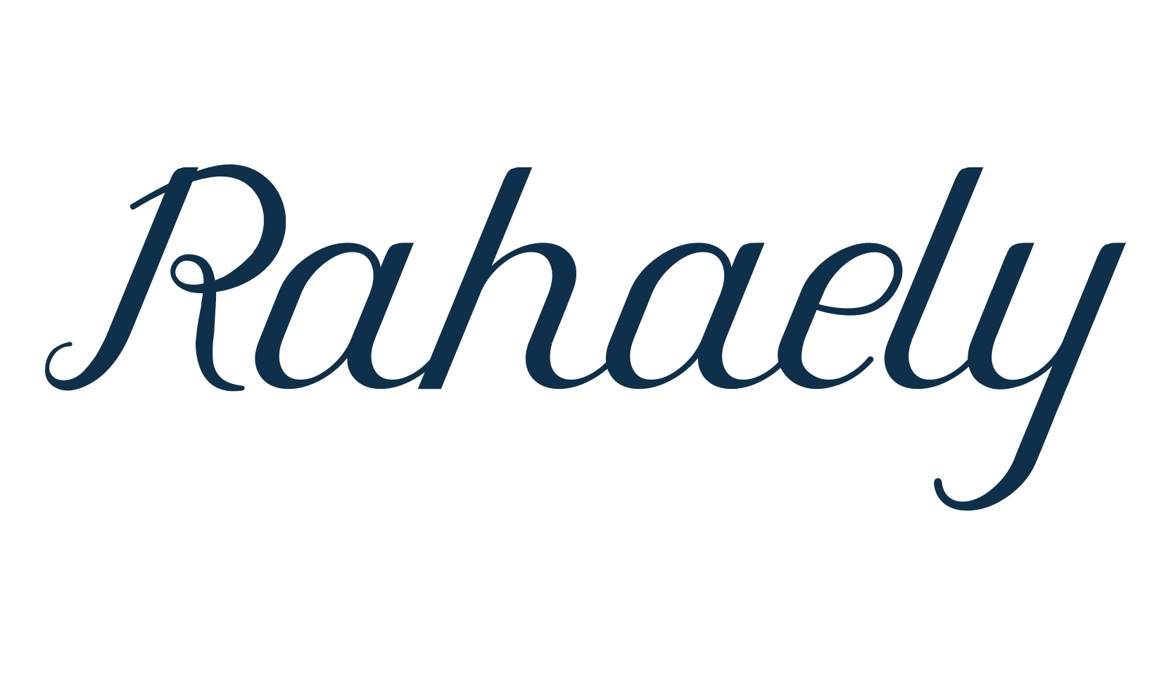 Rahaely, fancy decorative font preview
