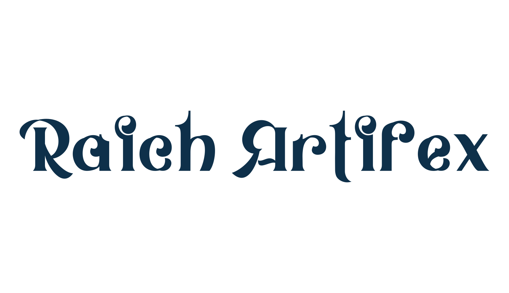 Raich Artifex, retro font preview