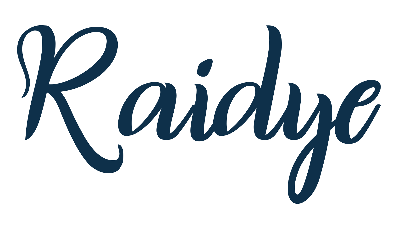 Raidye, display market font preview