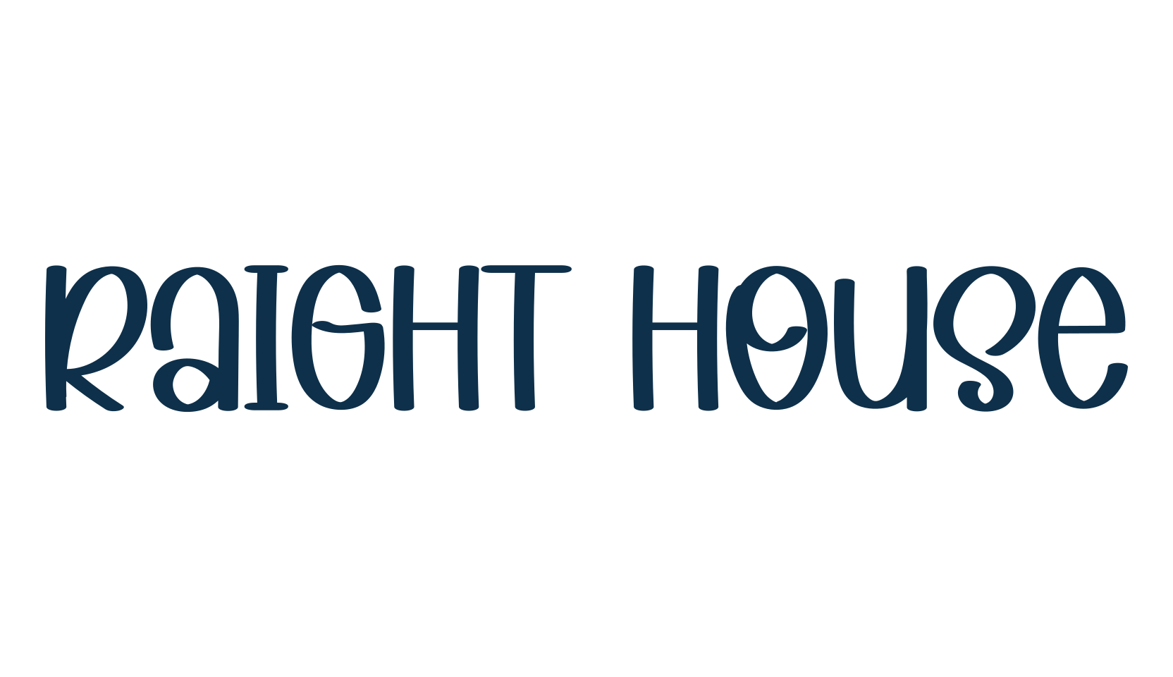 Raight House, fancy various decorative script calligraphy font preview