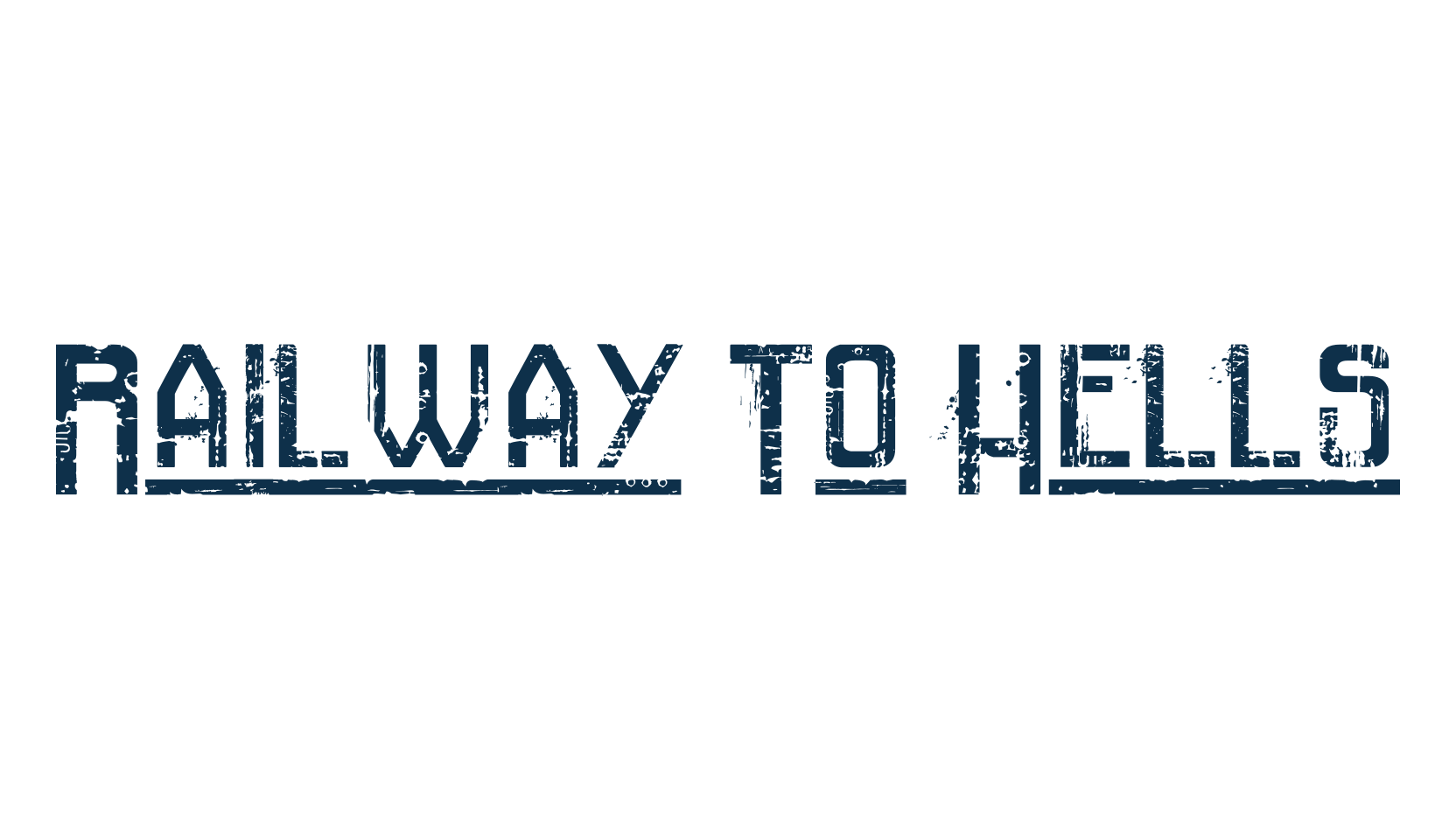 Railway To Hells, fancy destroy decorative font preview