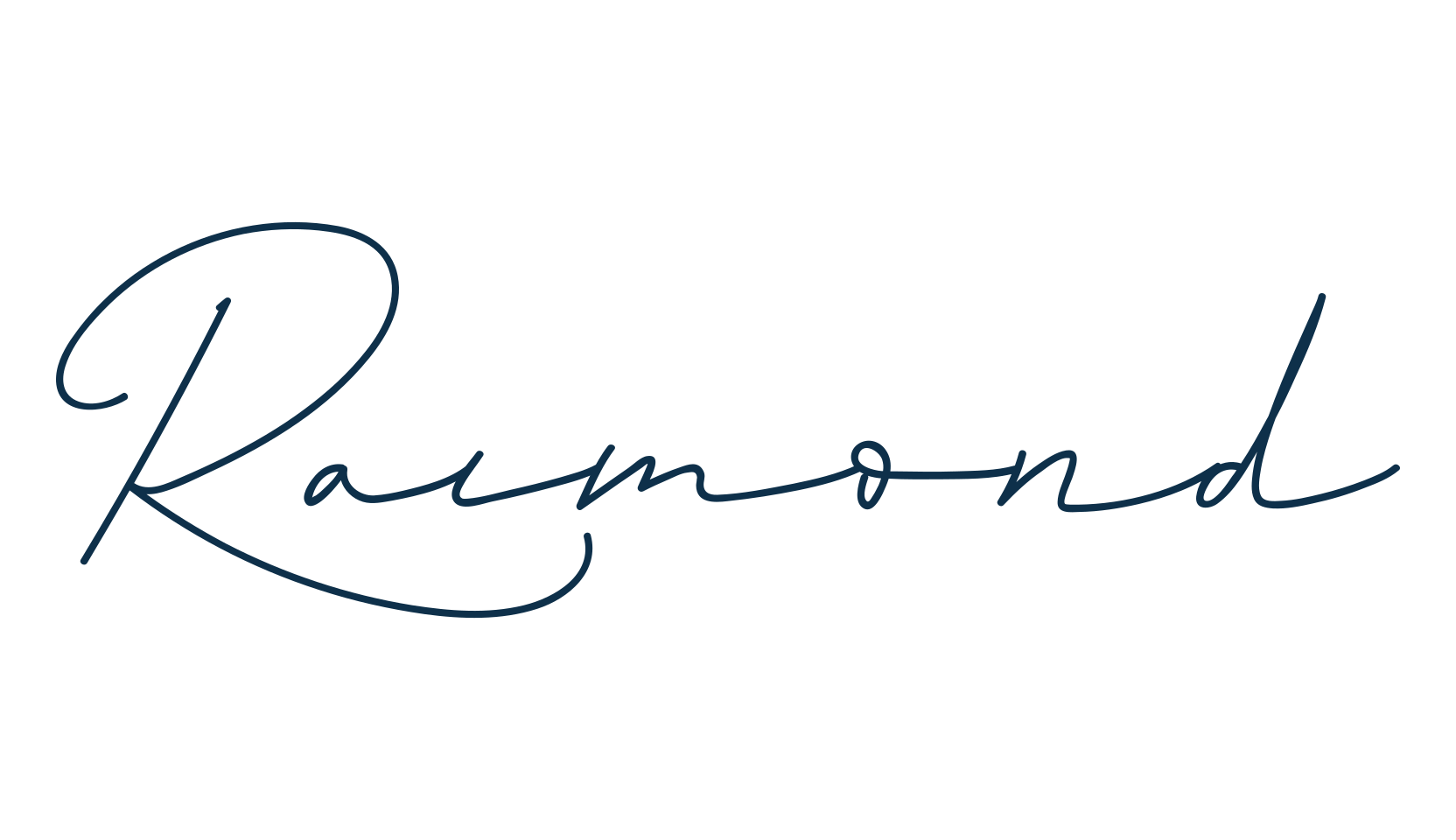 Raimond, script handwritten fancy decorative calligraphy font preview