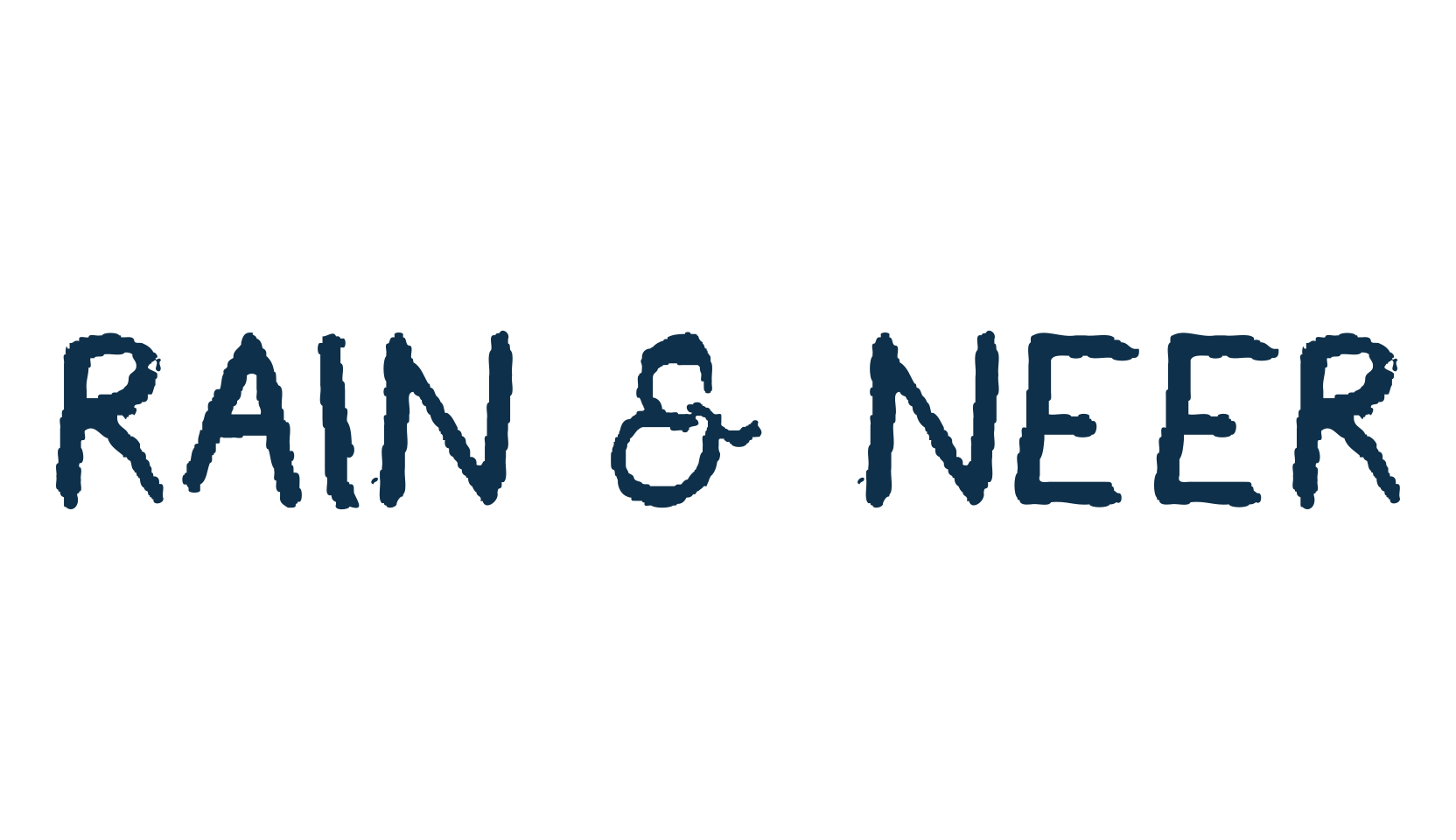 Rain & Neer, script brush fancy decorative calligraphy font preview