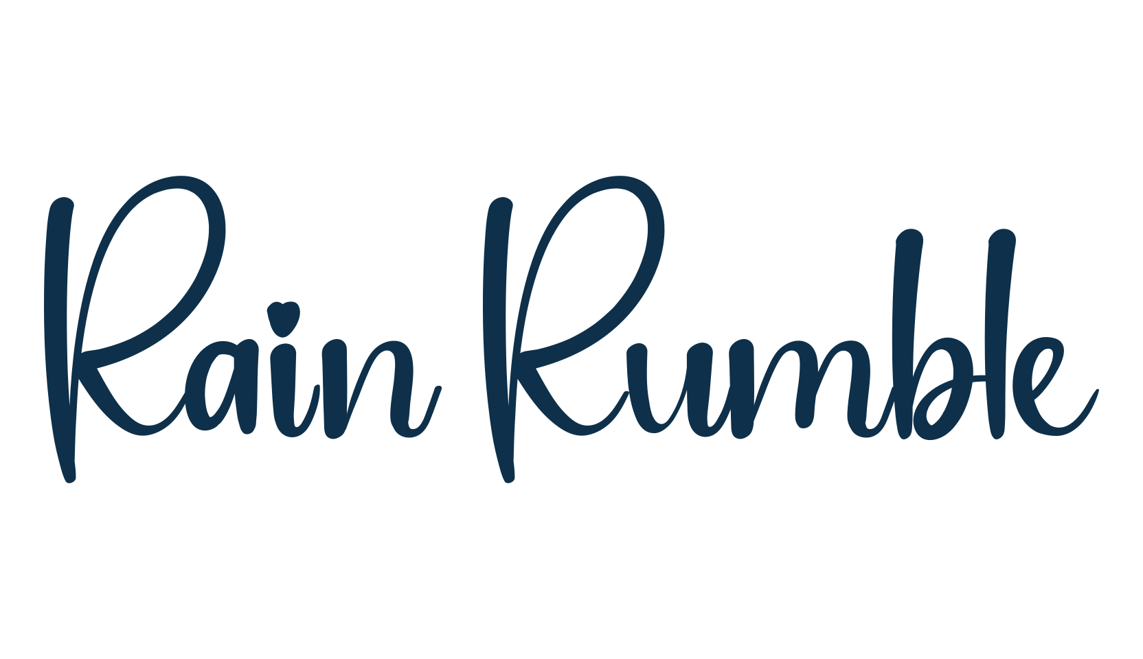 Rain Rumble, script handwritten fancy decorative calligraphy font preview