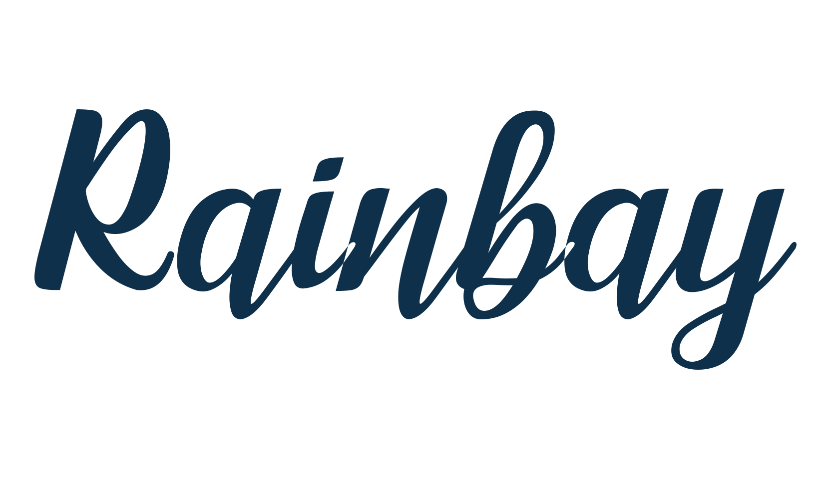 Rainbay, fancy decorative font preview