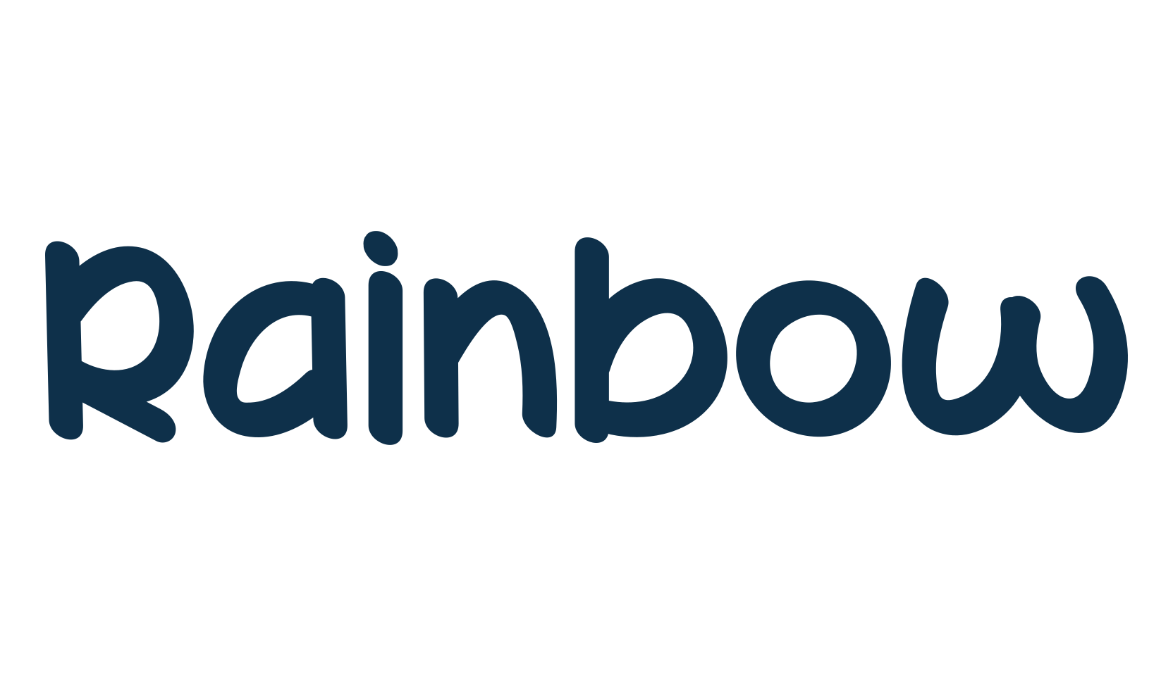 Rainbow (rainbow-15), handwriting font preview