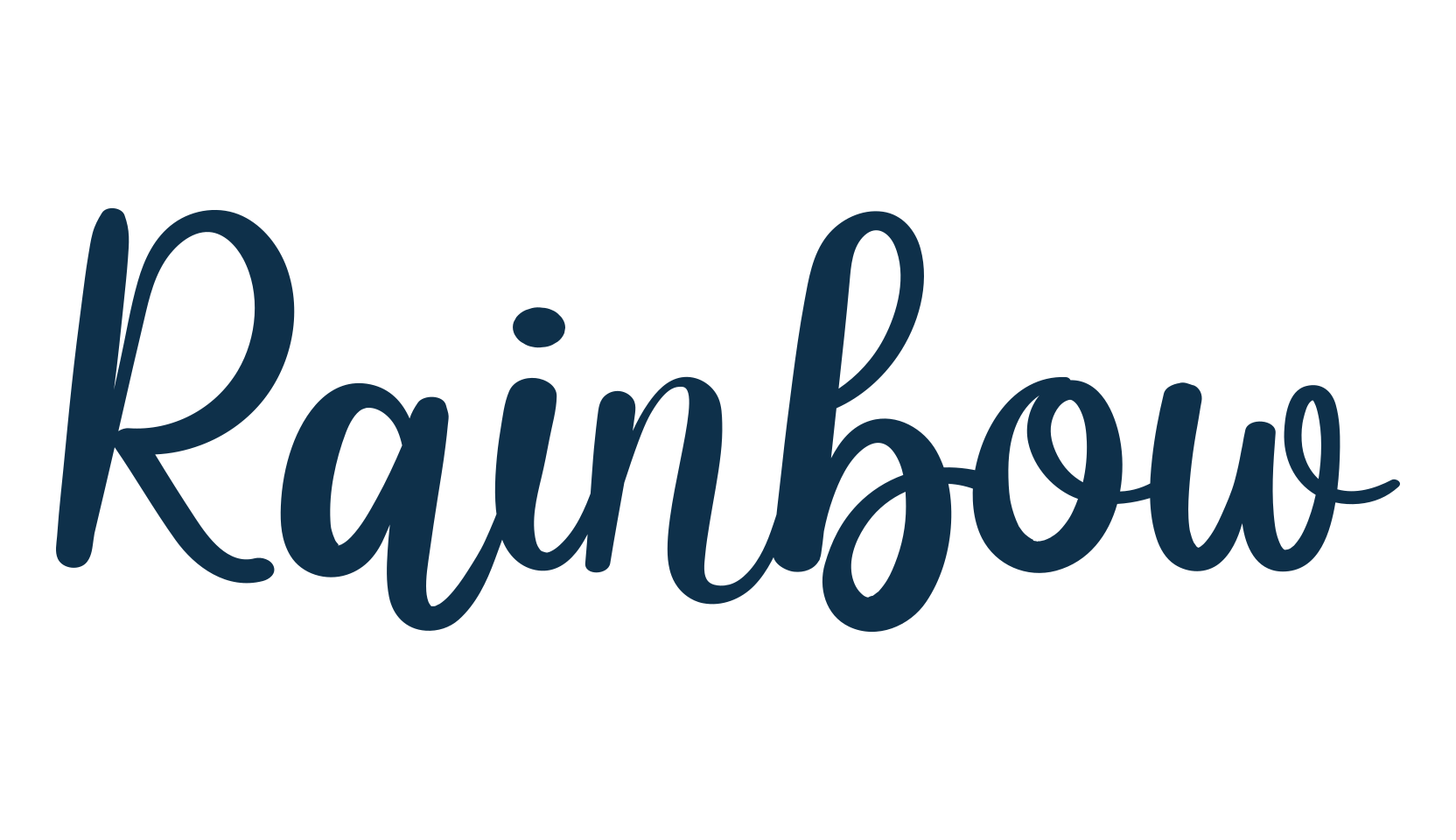 Rainbow (rainbow-8), display market font preview