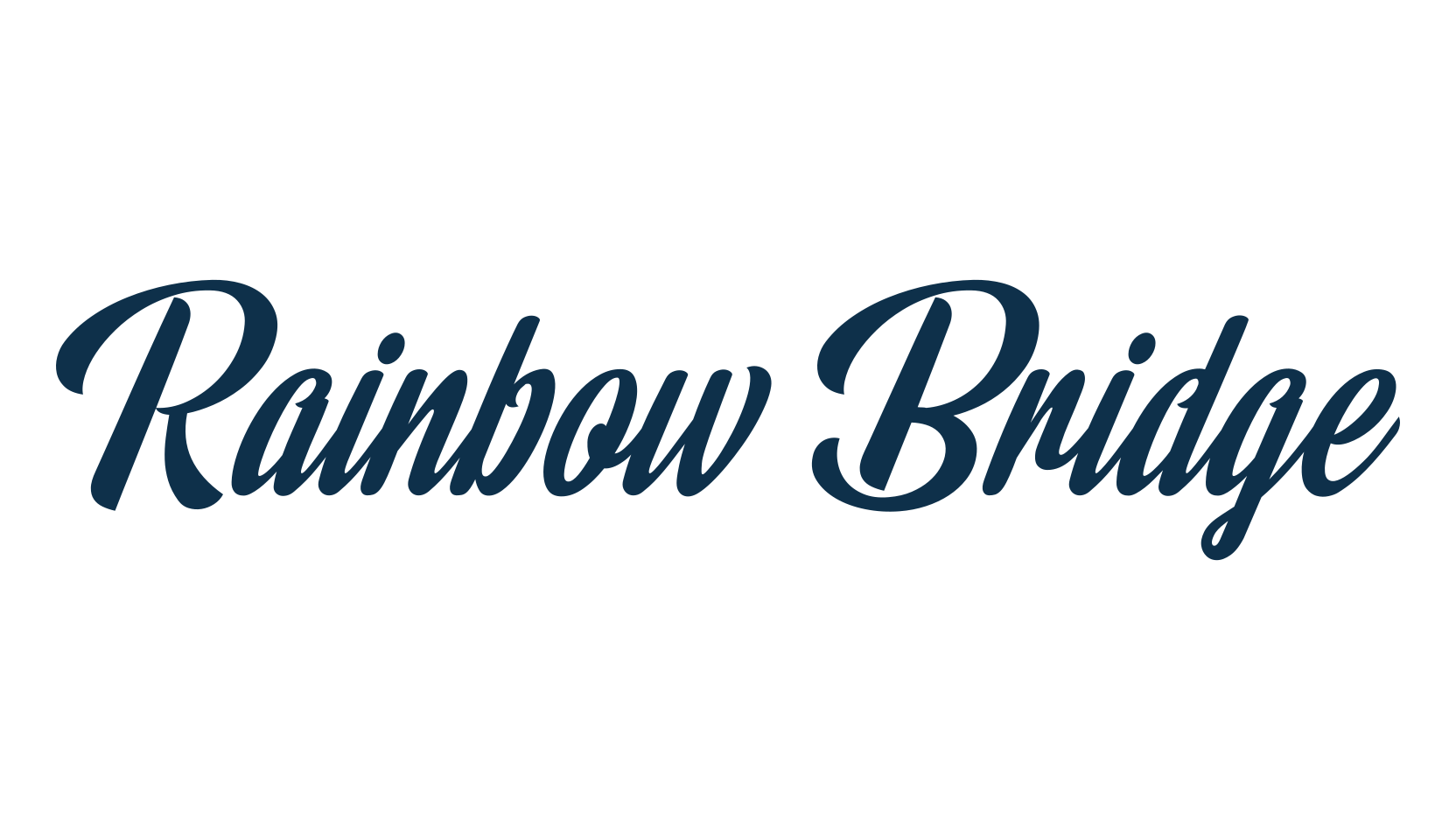 Rainbow Bridge, old school font preview
