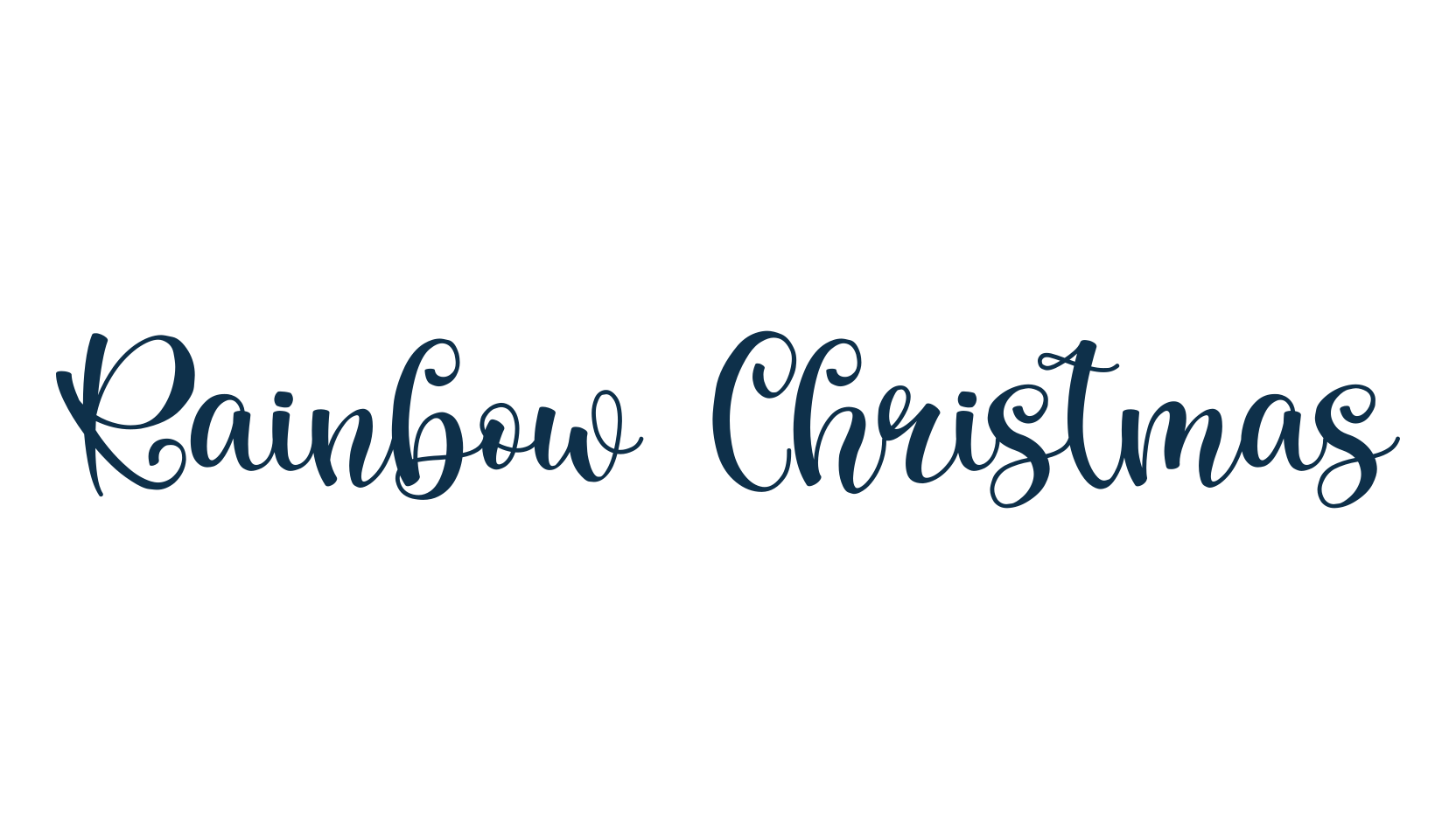 Rainbow Christmas (rainbow-christmas), script calligraphy fancy decorative font preview