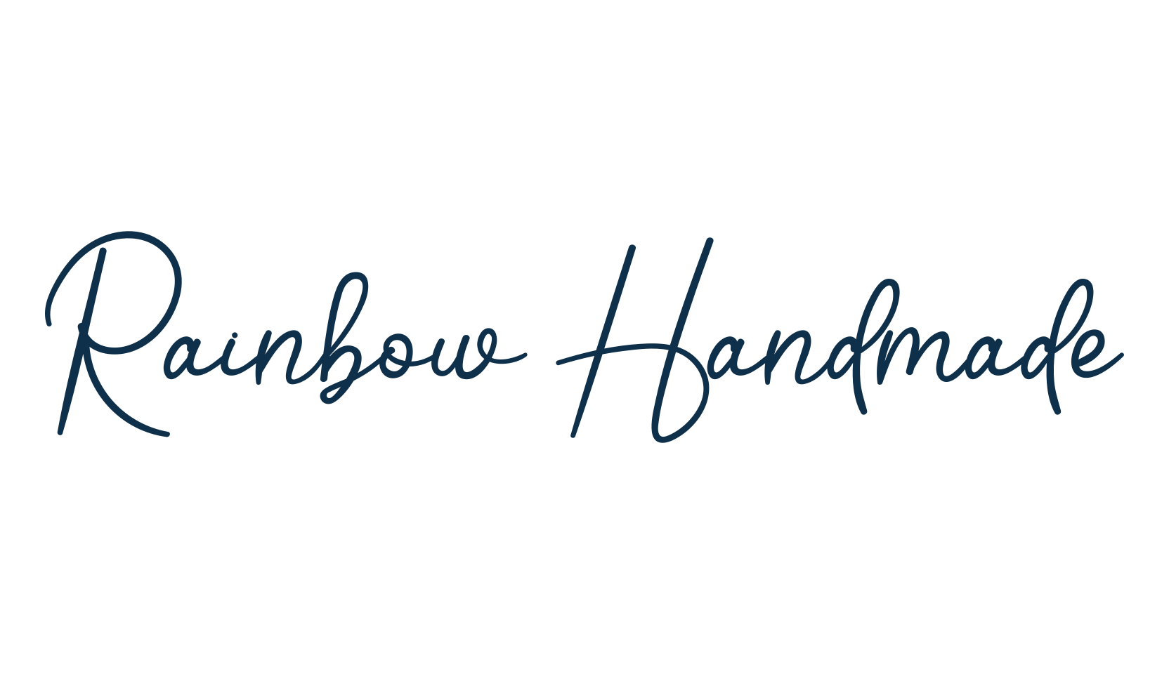 Rainbow Handmade, script handwritten fancy decorative calligraphy font preview