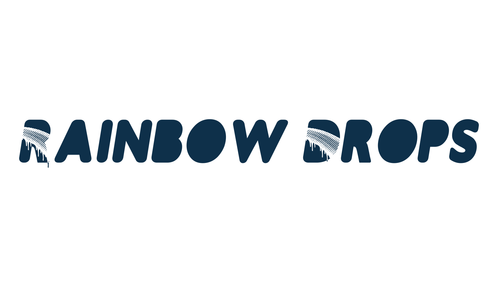 Rainbow Drops, fancy decorative font preview