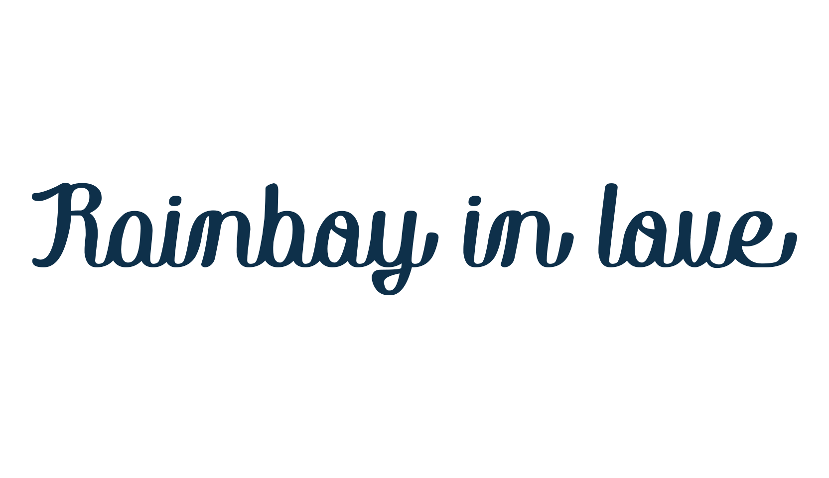 Rainboy in love, fancy decorative font preview