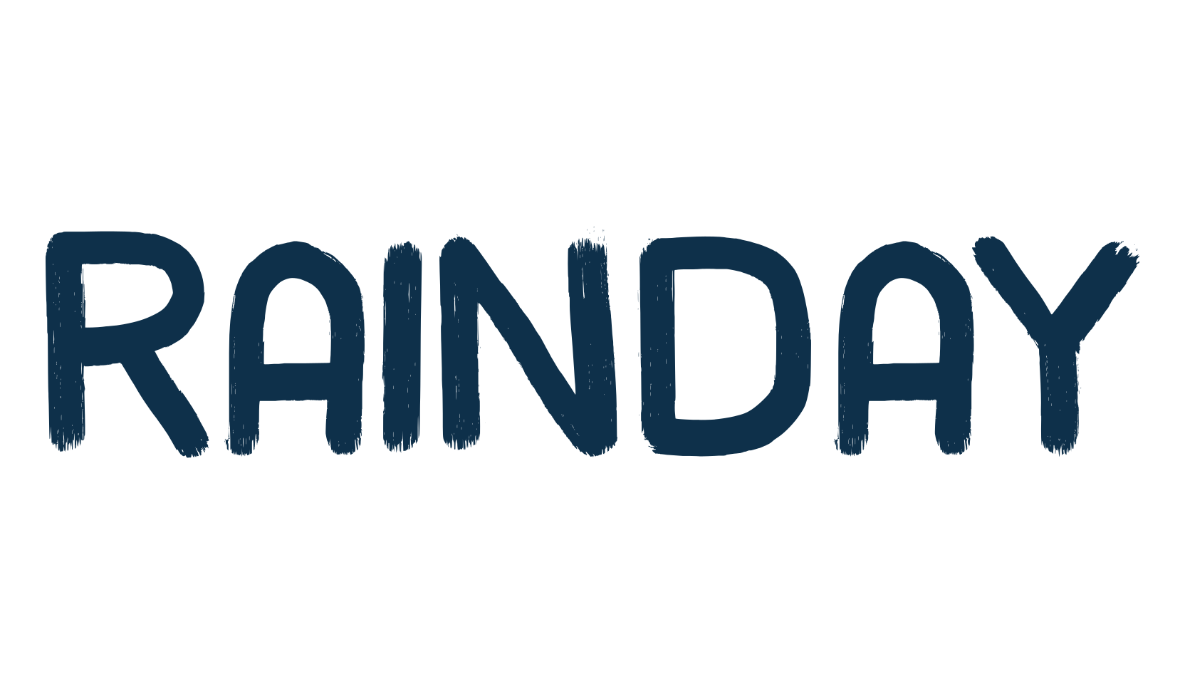 Rainday, script brush fancy decorative calligraphy font preview