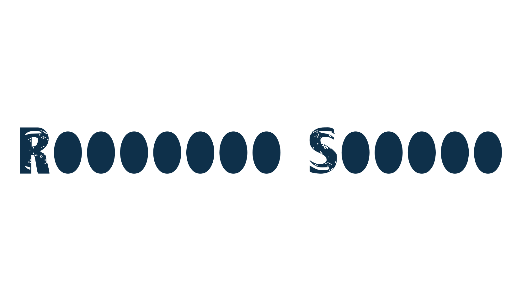 Raindrop Splash, decorative font preview