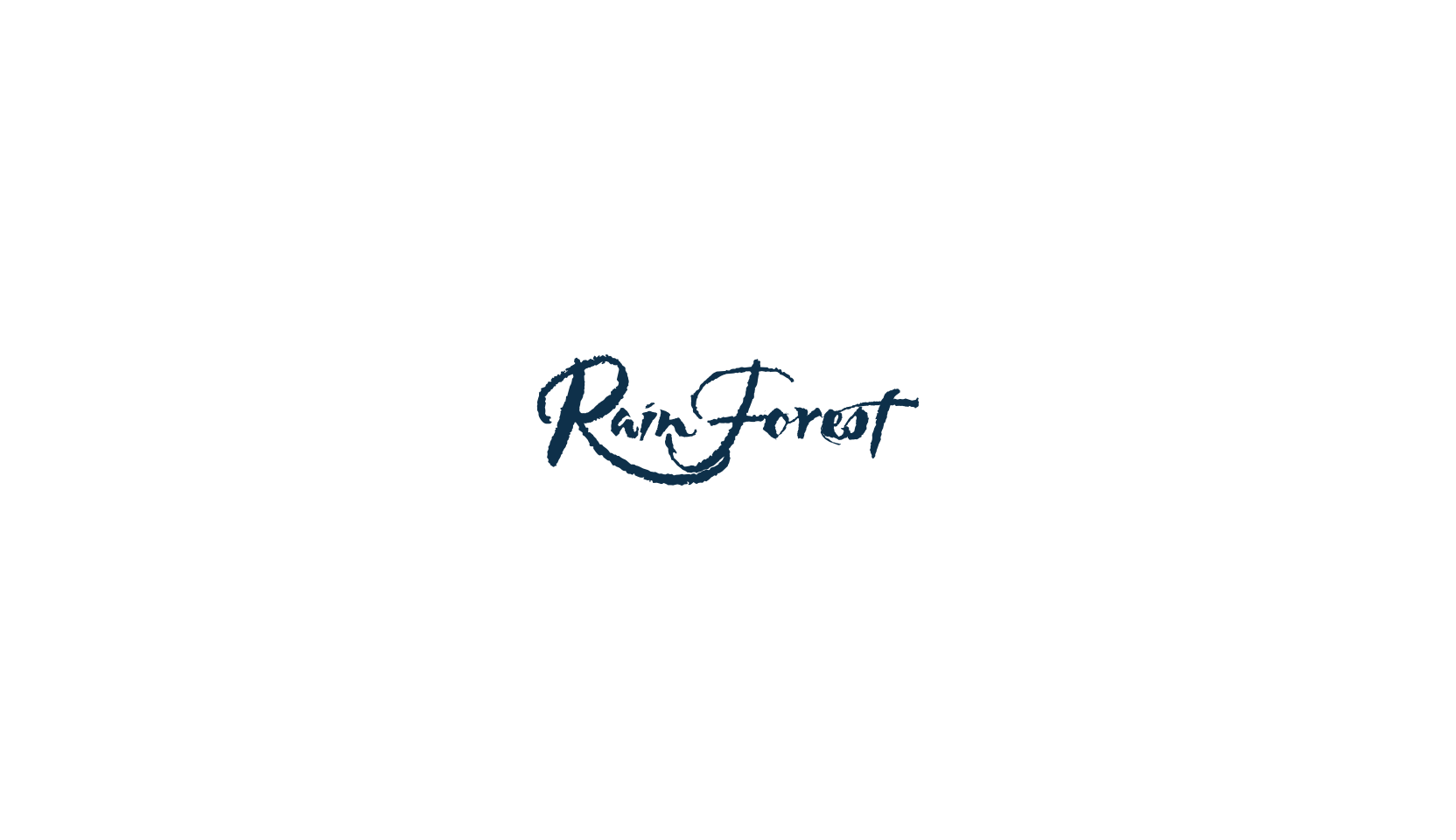 Rainforest, script brush fancy decorative calligraphy font preview
