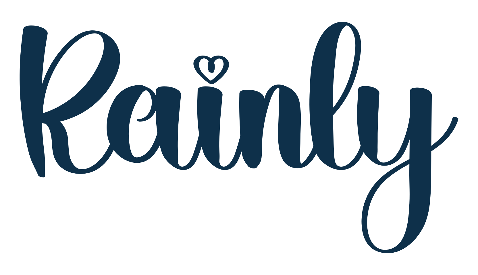 Rainly, fancy decorative font preview